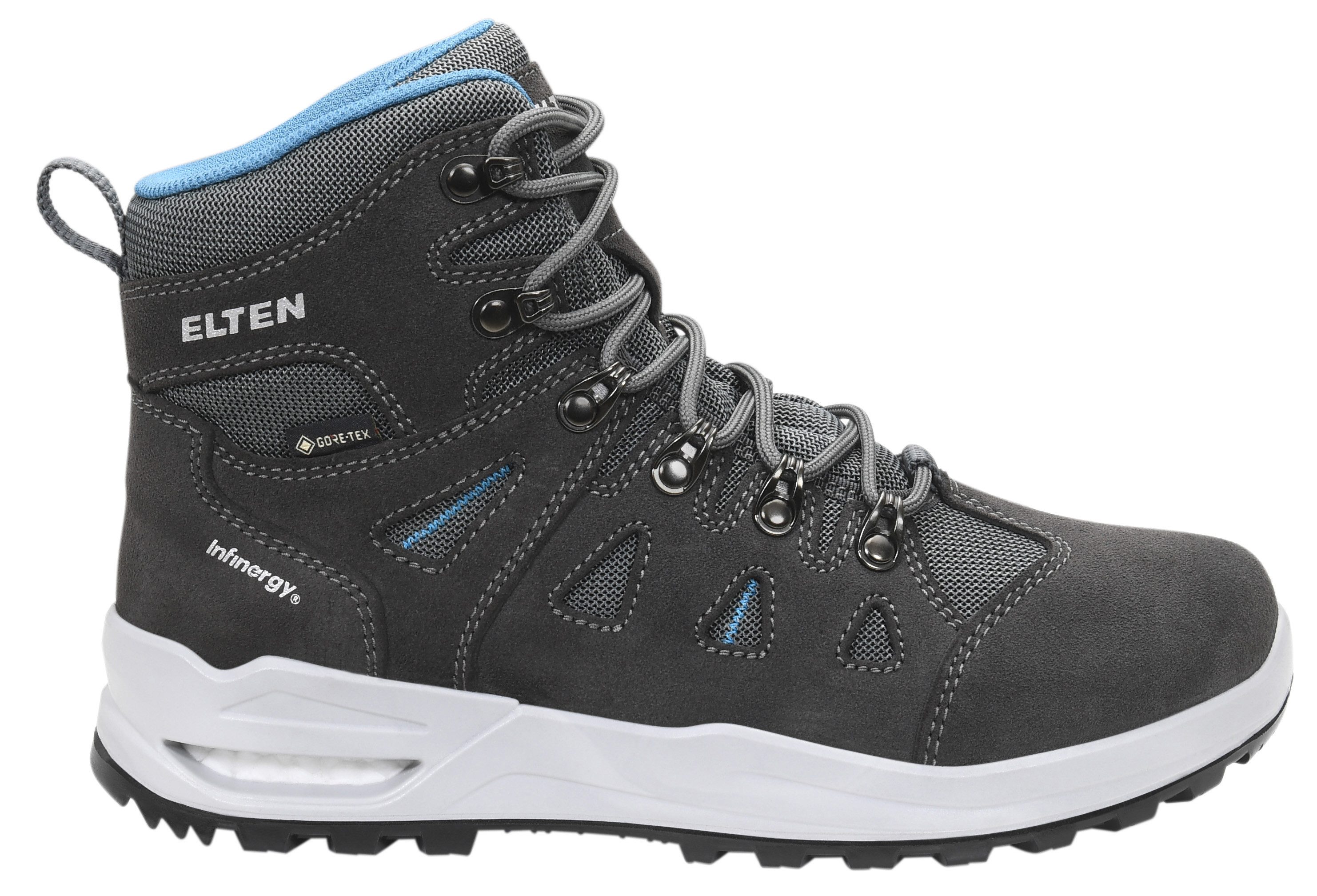ELTEN ENYA XXF GTX® grey-turquoise Mid ESD O2 WR Sicherheitsstiefel (Schuhkarton, Paar)