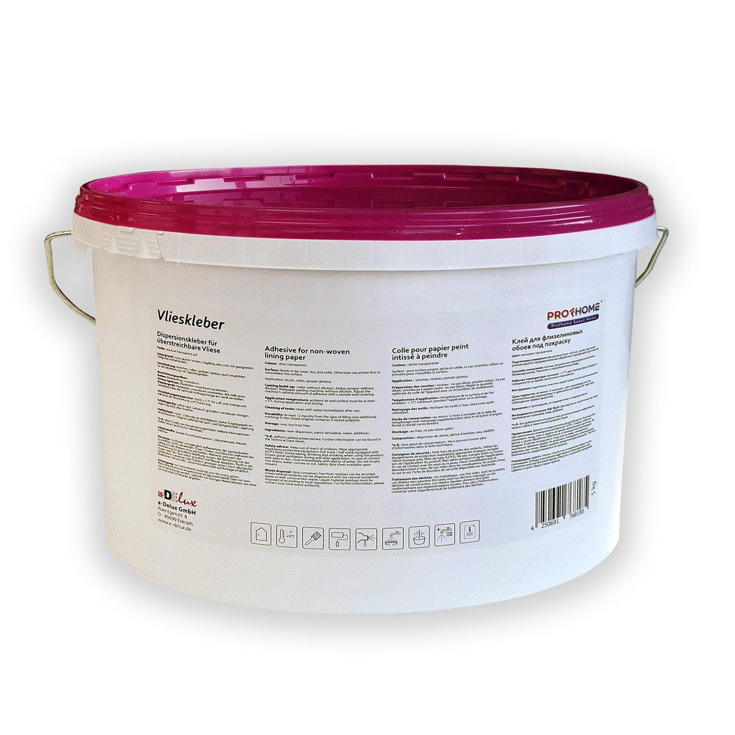 Profhome Tapetenkleber Vlieskleber Fertig-Kleber für Malervlies Renoviervli günstig online kaufen