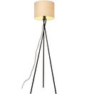 OTTO home Stehlampe Avveline - Textilschirm Stehleuchte, ohne Leuchtmittel, standfestes Stativ, H: 153 cm, Stoffschirm Ø 36 x 25 cm, Fassung E27