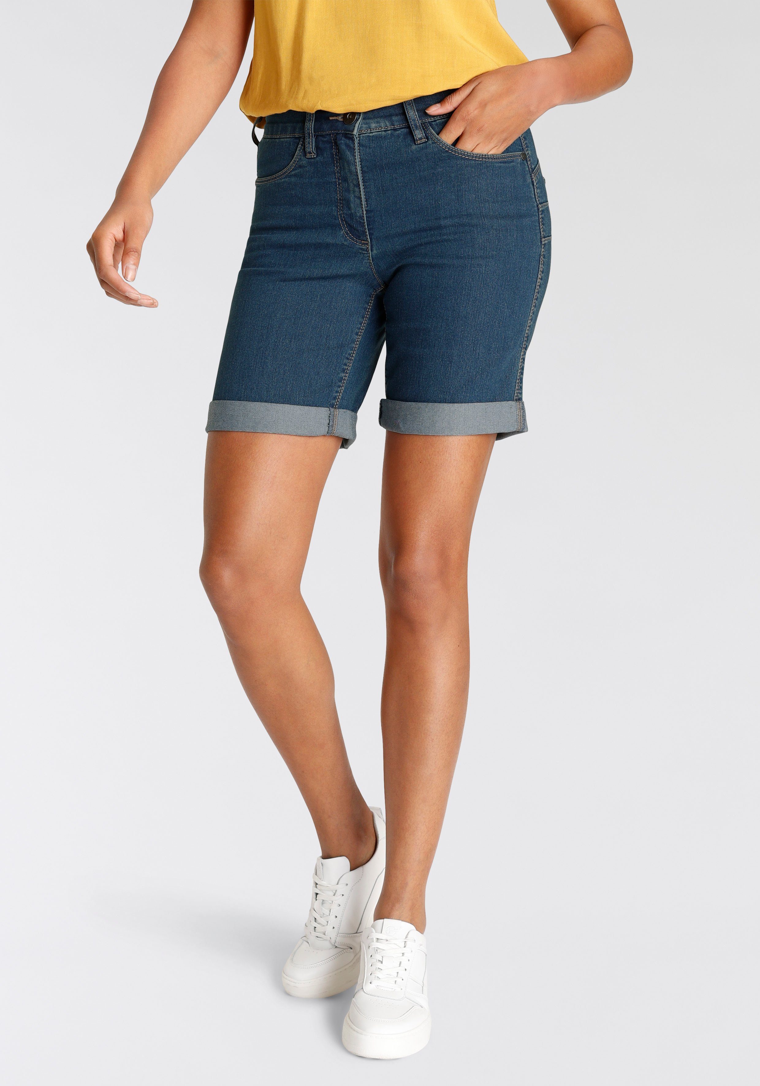 Arizona Jeansbermudas weite Passform, kurze Beinform, günstig online kaufen