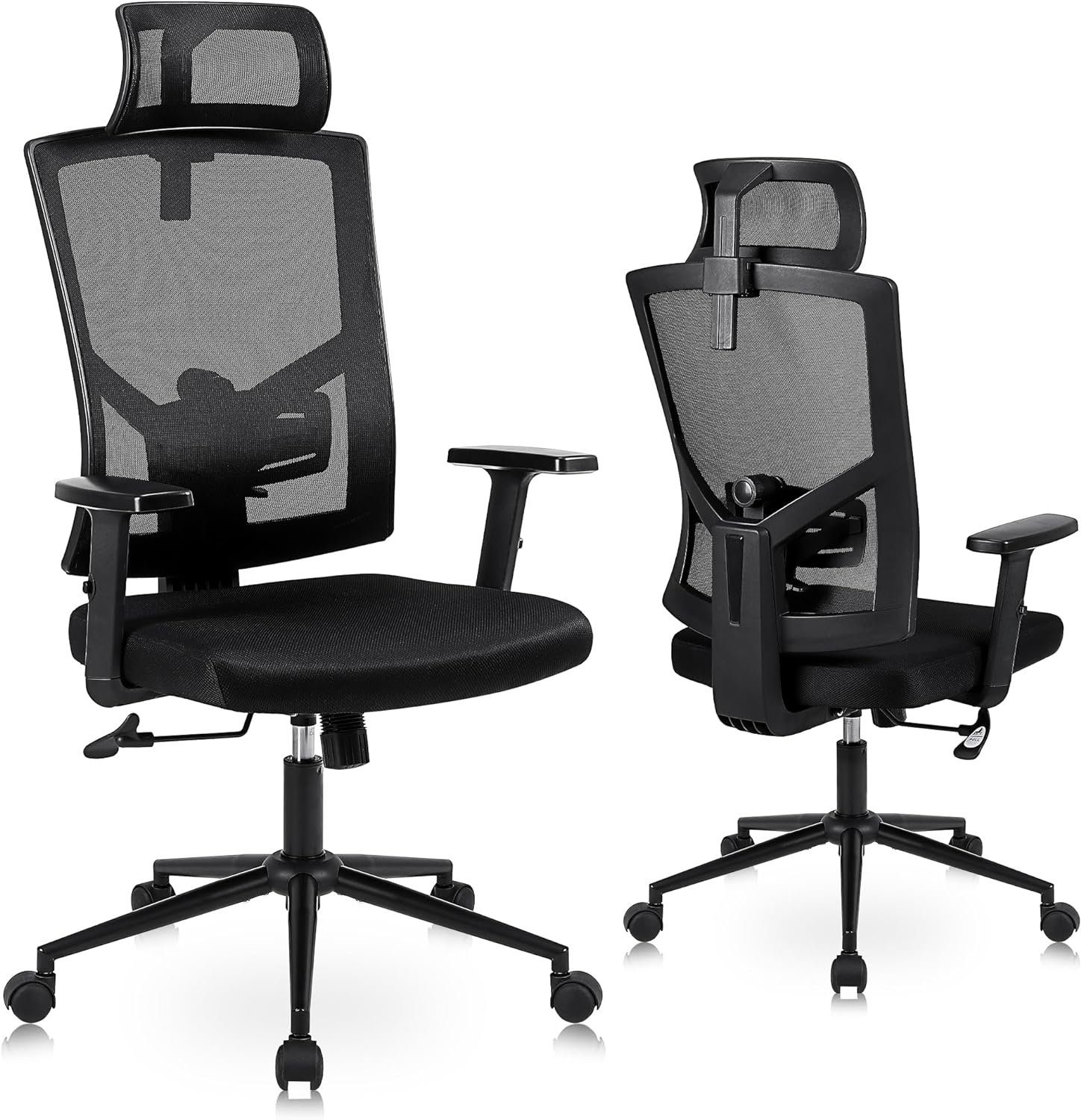 Verstellbarer Schreibtischstuhl Bürostuhl, Chair Youhauchair und Office Kopfstütze mit
