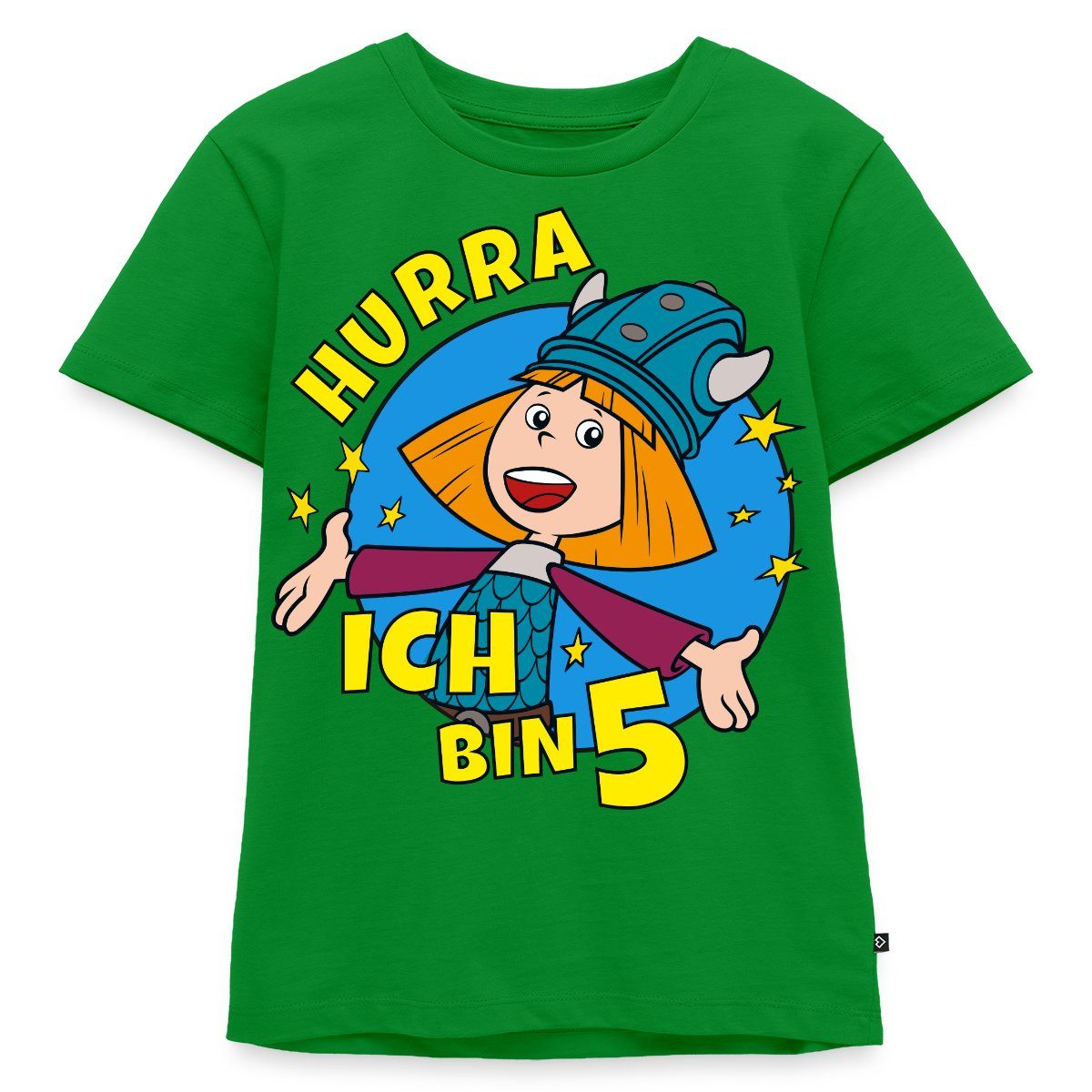 T-Shirt Wickie Und Die Starken Männer 5. Geburtstag Kinder Premium T-Shirt