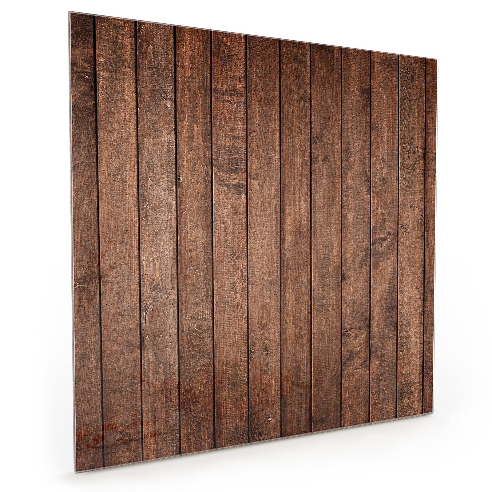 Holzplatten Primedeco Küchenrückwand Motiv Grunge mit Küchenrückwand Glas Spritzschutz