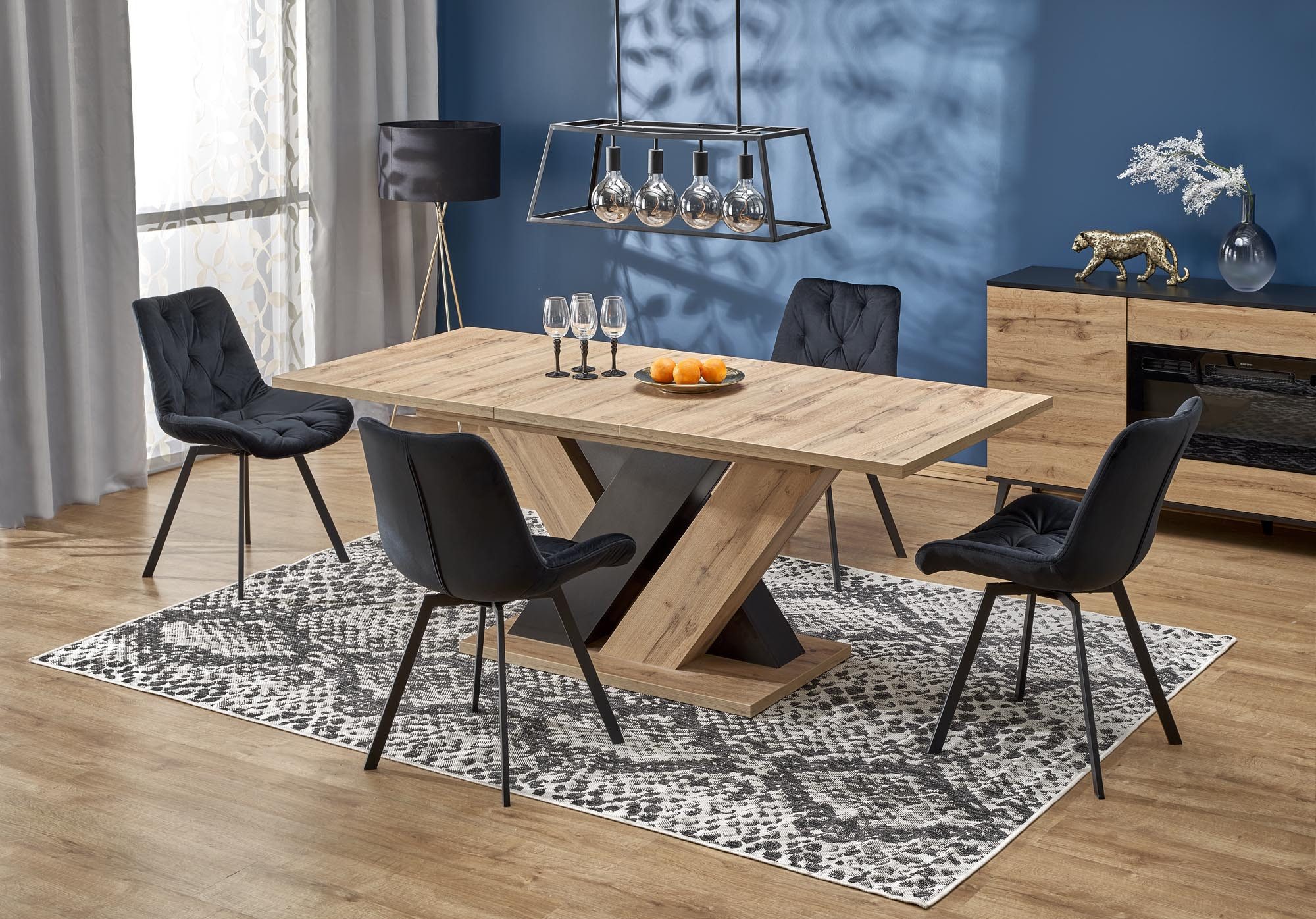 designimpex Esstisch Design HAB-111 Tisch Eiche günstig online kaufen