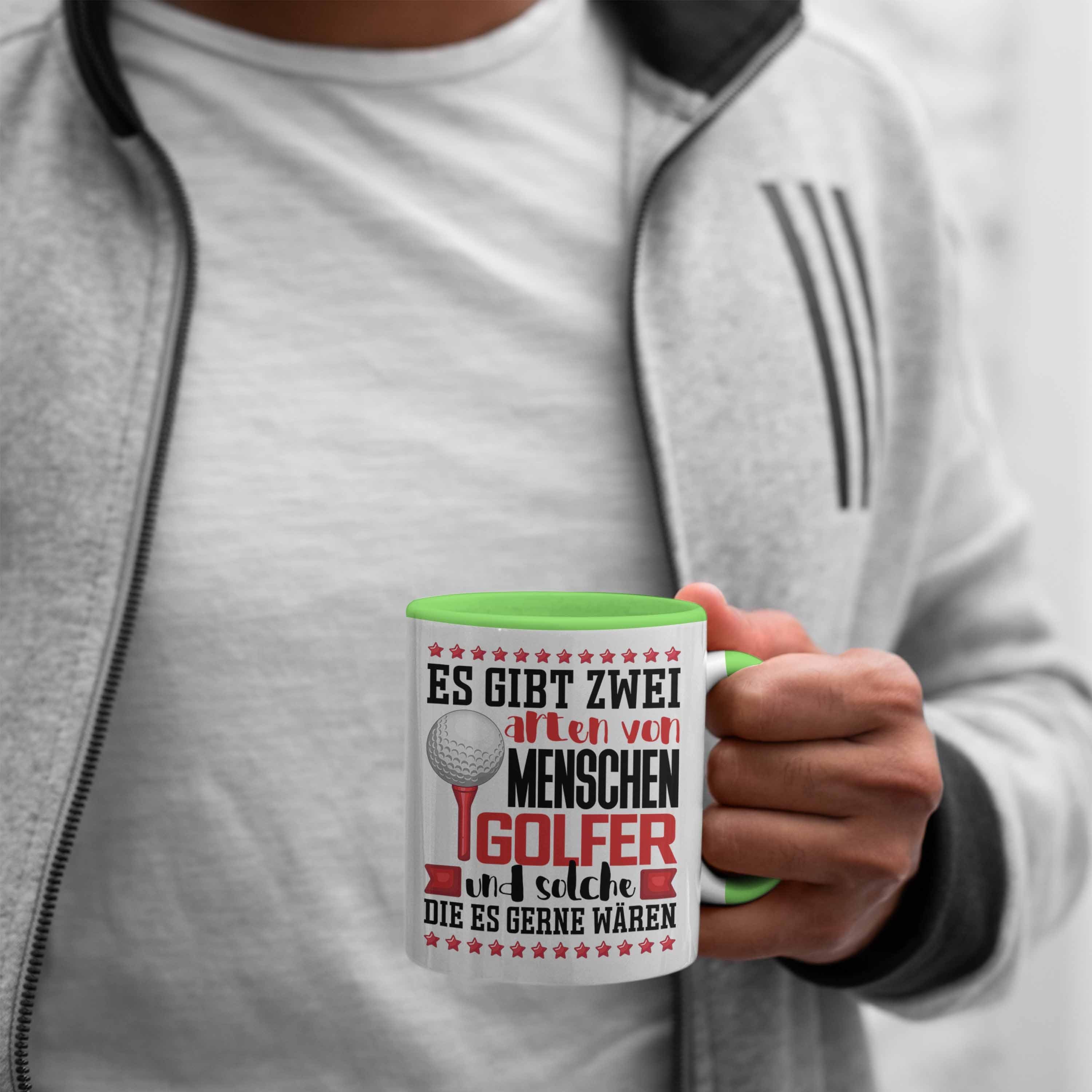 Menschen Tasse Grün Spruch Golfer Tasse Gibt von 2 Golfspieler Es Geschenk Trendation Arten