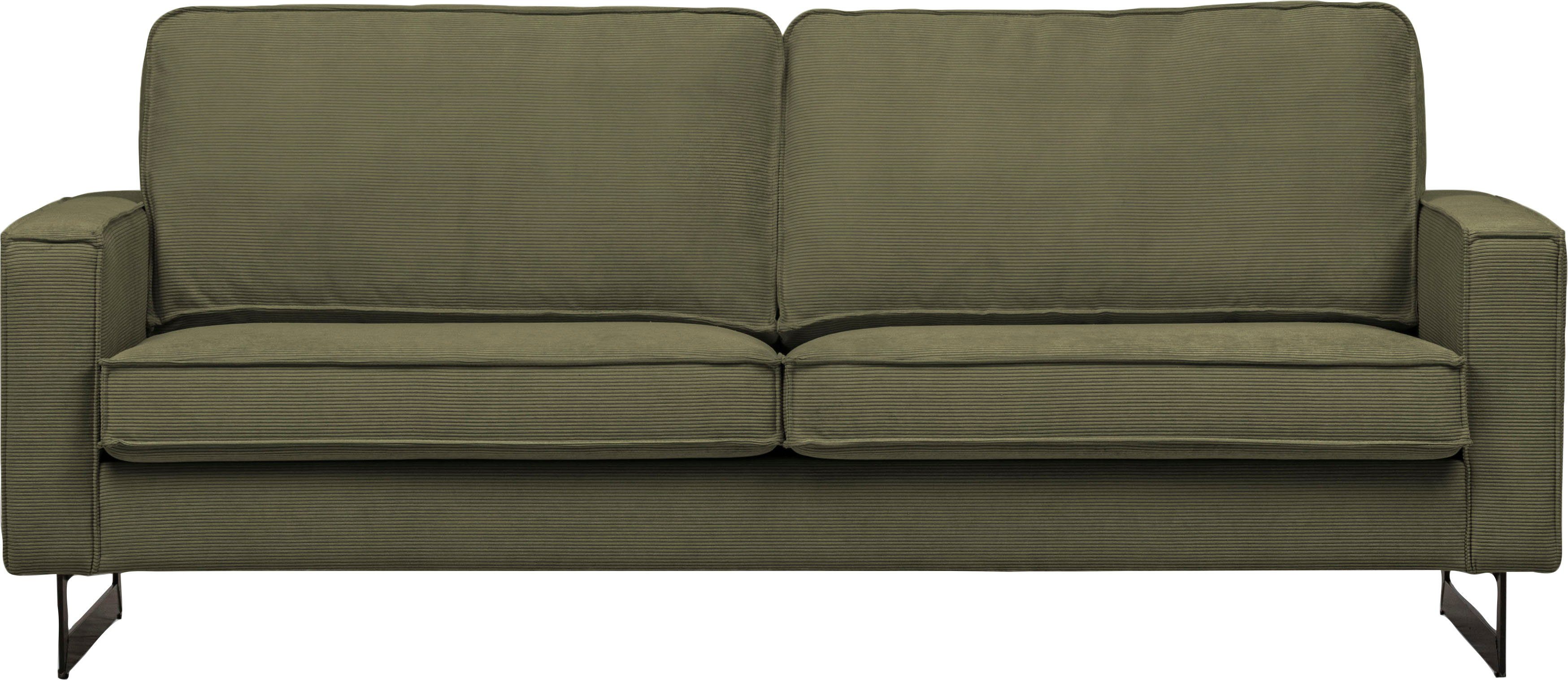 Home affaire 2-Sitzer "Pinto, 166 cm, Cord, Chenille, Lederoptik" mit Keder günstig online kaufen