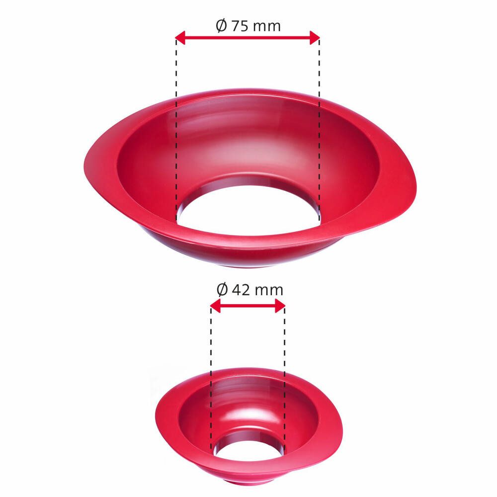 WESTMARK Passiersieb 3tlg.: Passiersieb (20 cm) + Trichter-Set (2tlg) + Seih-/Passiertuc, PP, Baumwolle, ABS, Edelstahl – Bild 2 von 5
