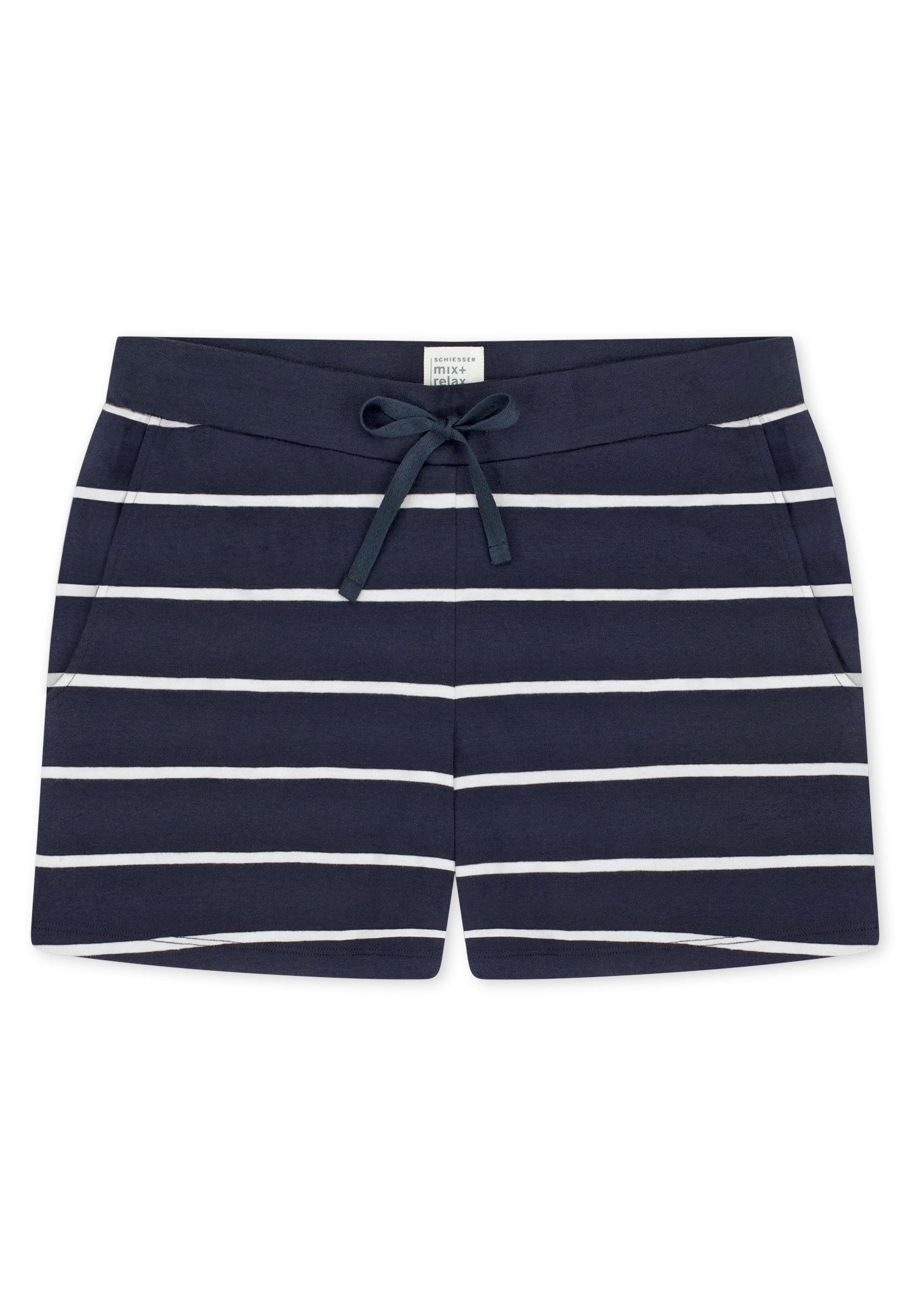 Schiesser Pyjamahose Mix + Relax Cotton-Mix, Gummizug, Bindeband, seitliche Taschen