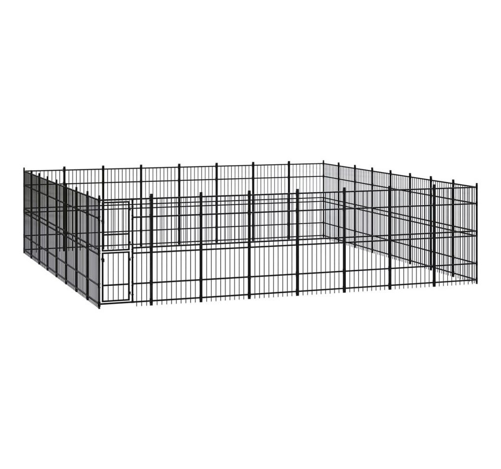 Thumbnail - vidaXL Hundezwinger, Outdoor-Hundekäfig Stahl 58,98 m²