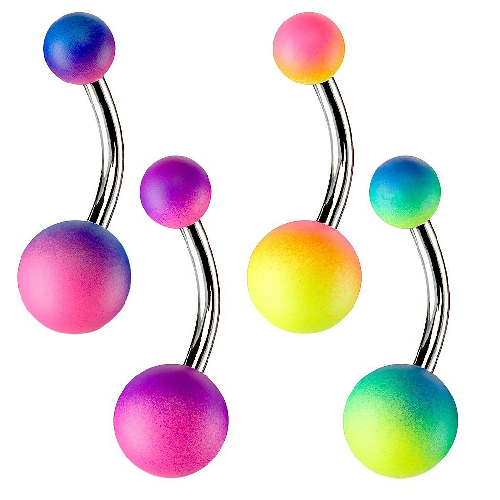 Taffstyle Bauchnabelpiercing Piercing Chirurgenstahl bunte Kugel, günstig online kaufen