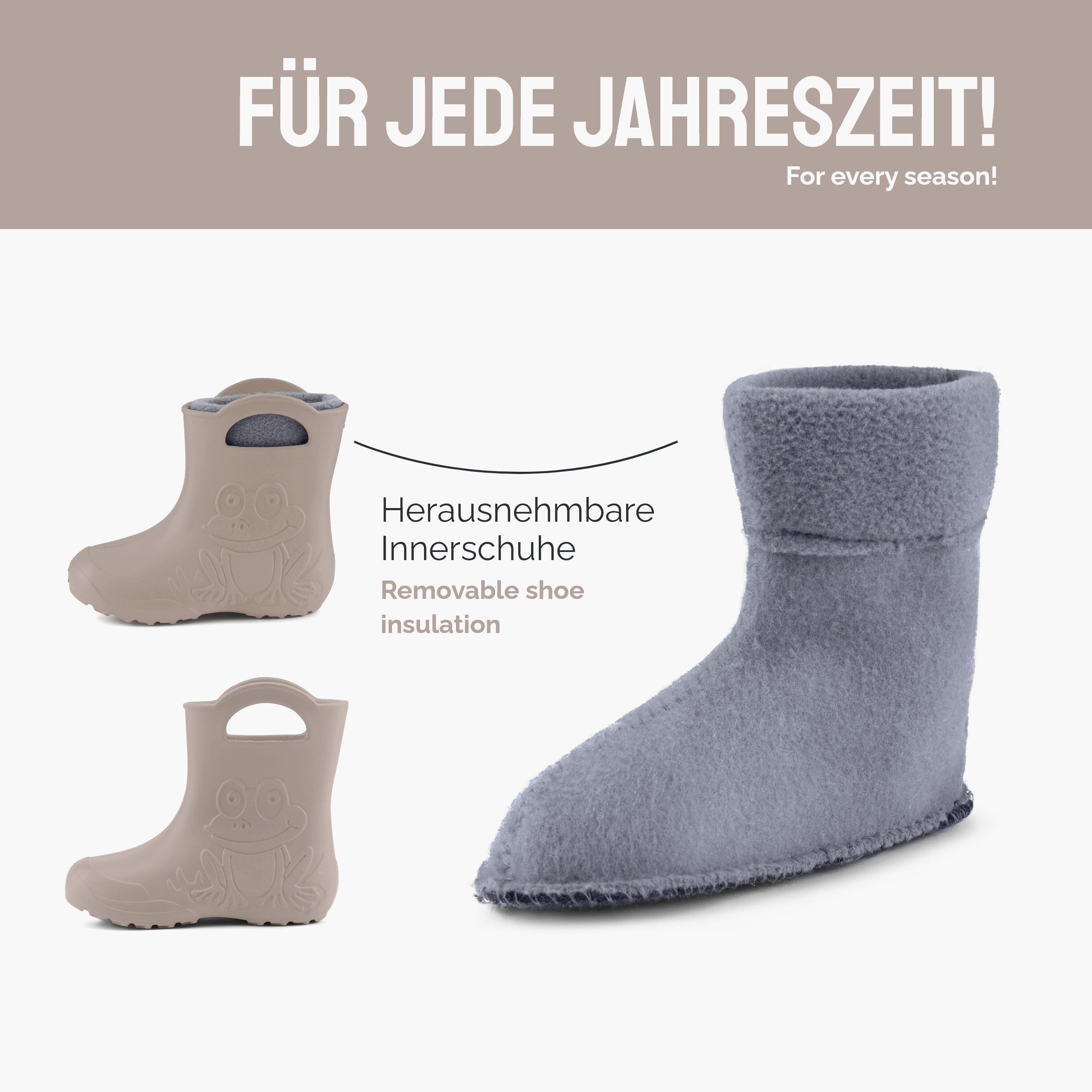 Ladeheid Kinder EVA federleichte Regenschuhe LA-CA-03 Gummistiefel – Bild 4 von 5