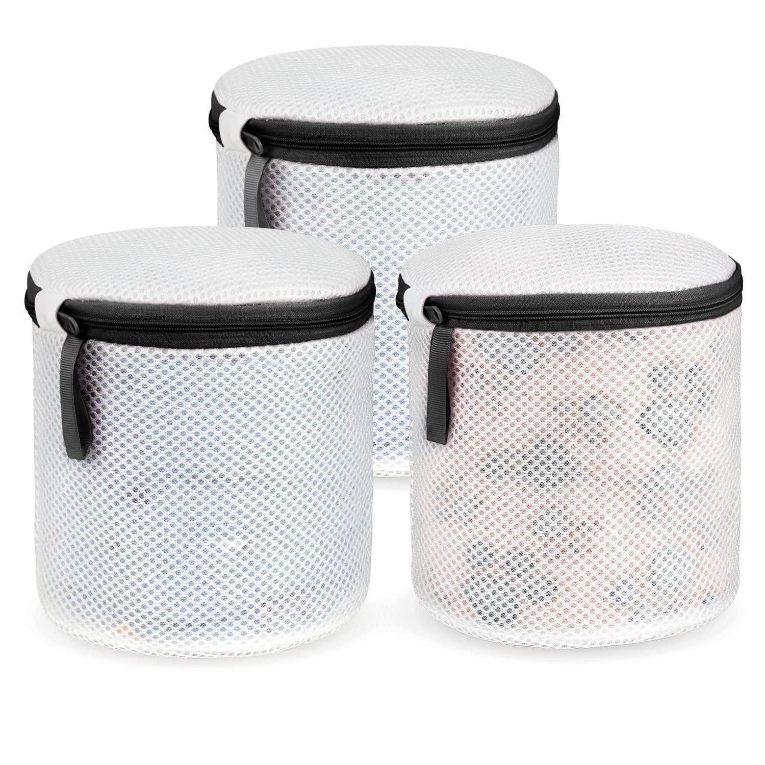 LuxusKollektion Wäschenetz BH-Wäschebeutel Netz Set, 3tlg Schwarz,(3-St)