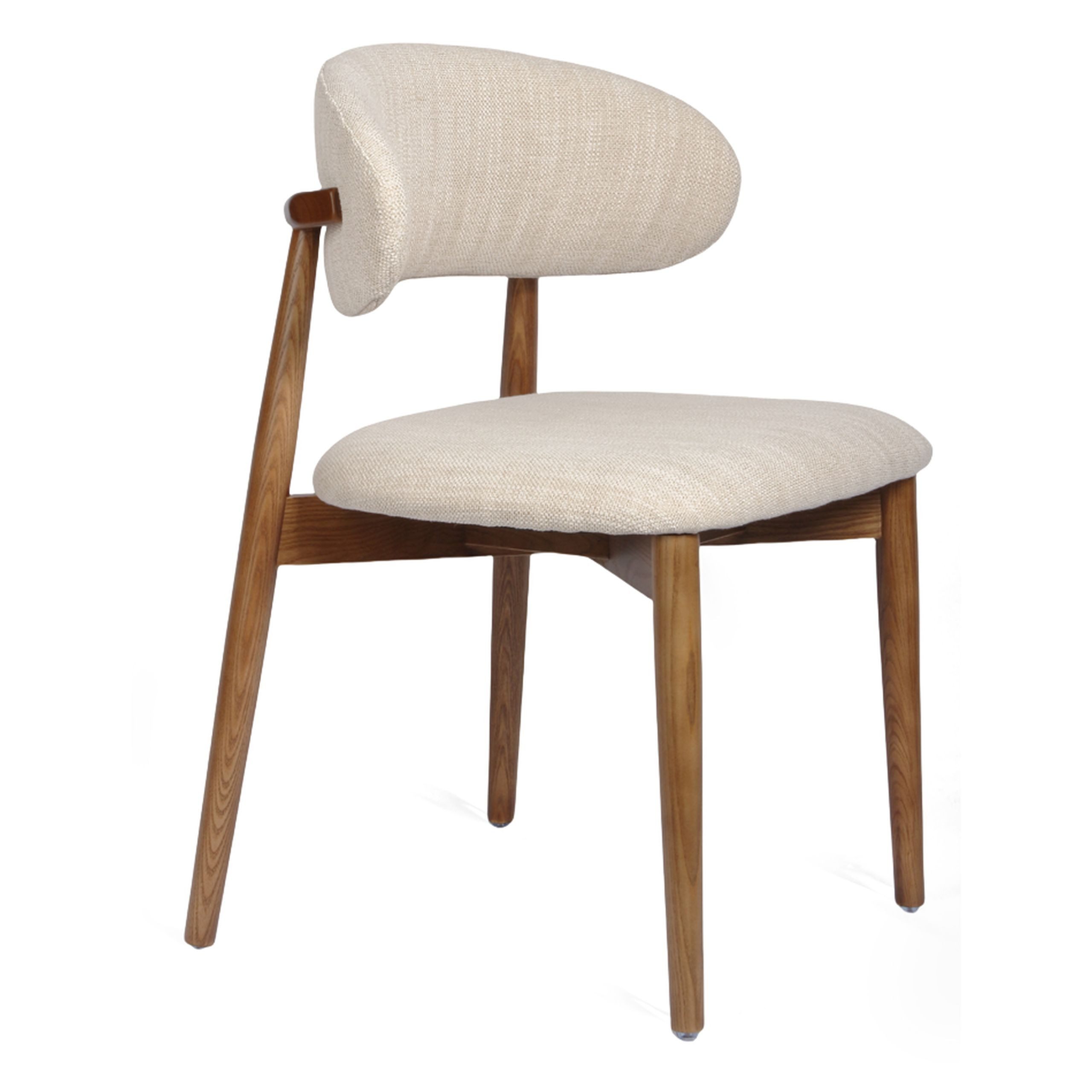 Vintagehaus Esszimmerstuhl Scandi Linea Baumwolle Leinen Eschenholz günstig online kaufen