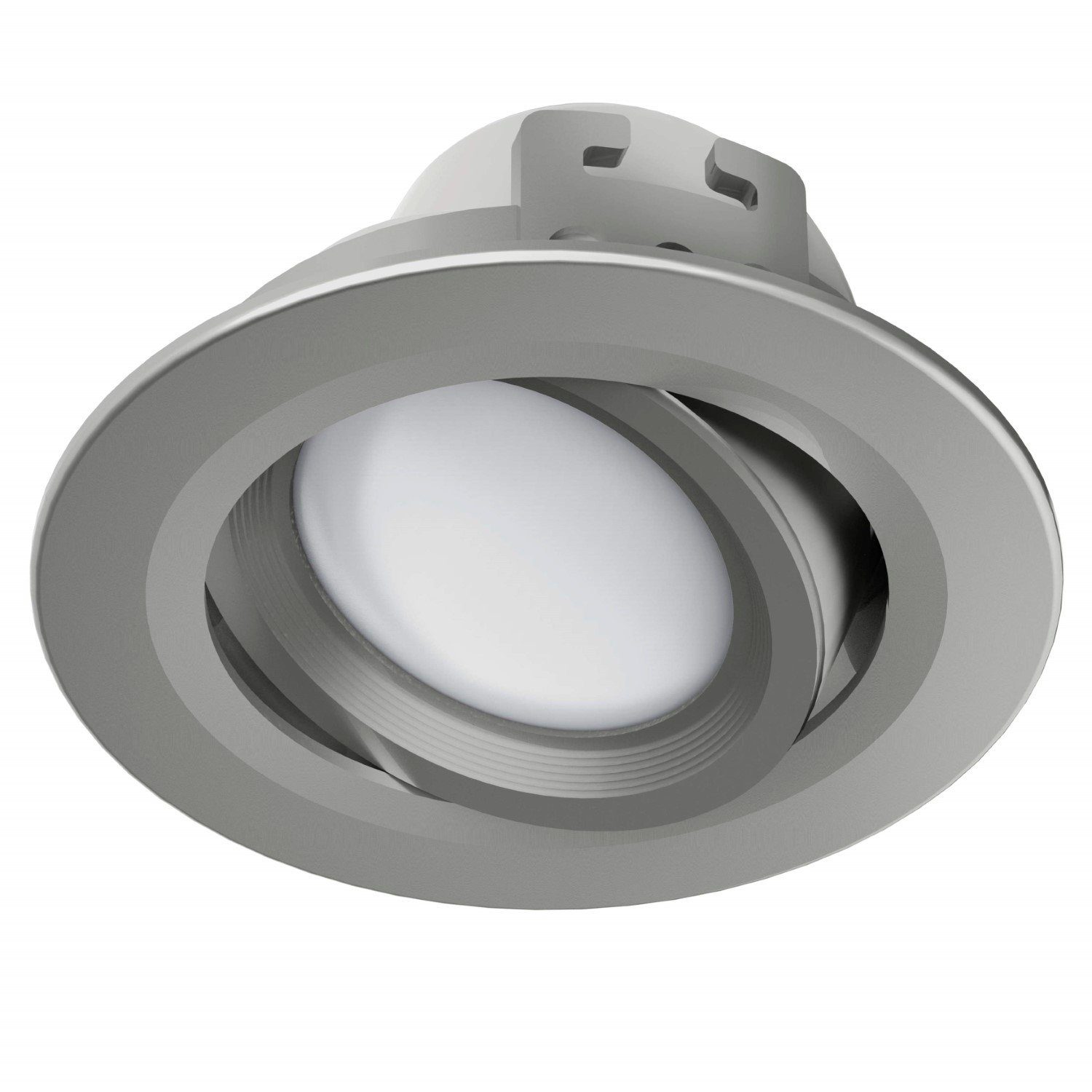 Hama LED Einbaustrahler WiFi LED Einbaustrahler 5W / 32W Nickel, LED, Weiß, WLAN Verbindung, Einbauspott 5W = 32W, Dimmbar, Smart Home
