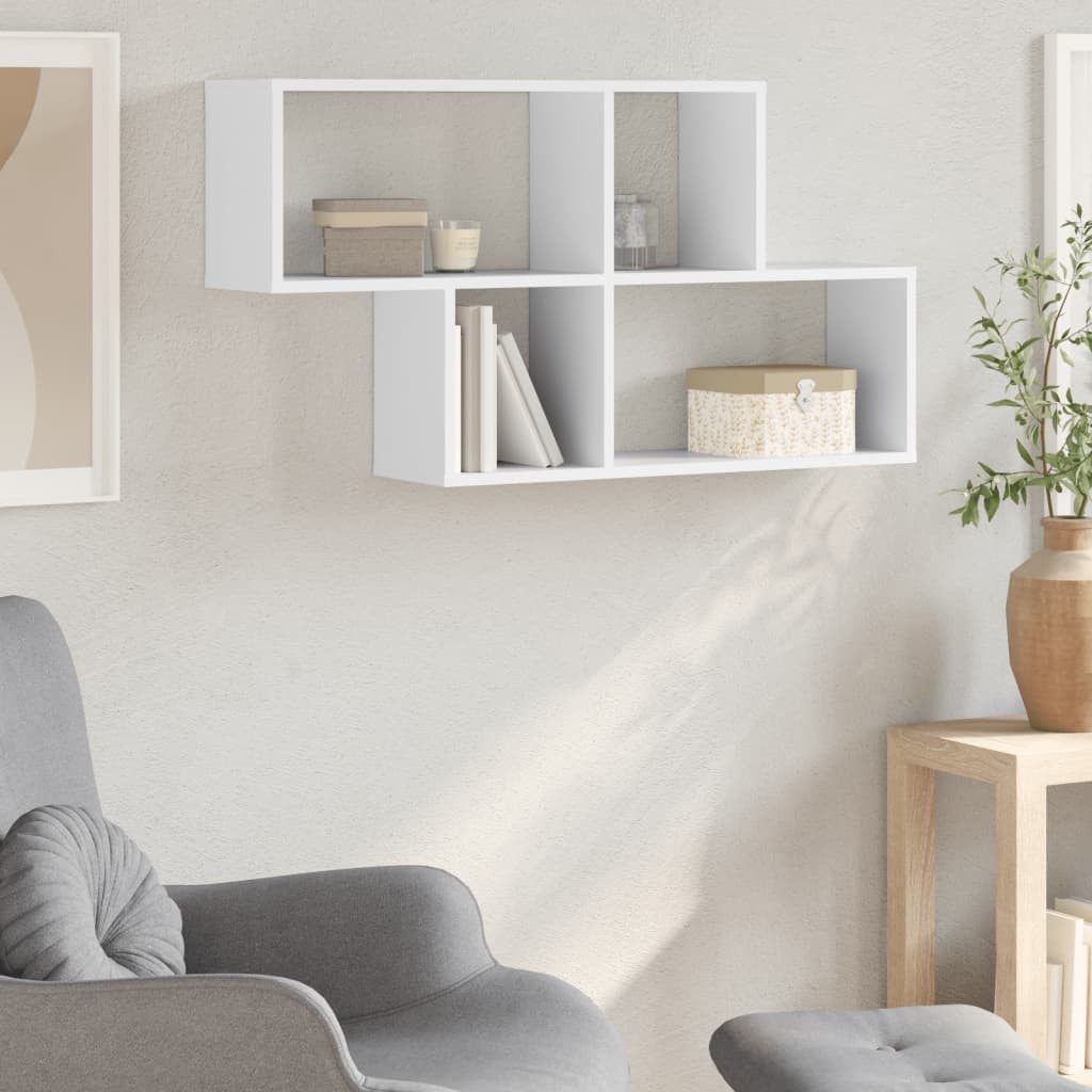 vidaXL Regal Wandregal Weiß 100x20x53 cm günstig online kaufen