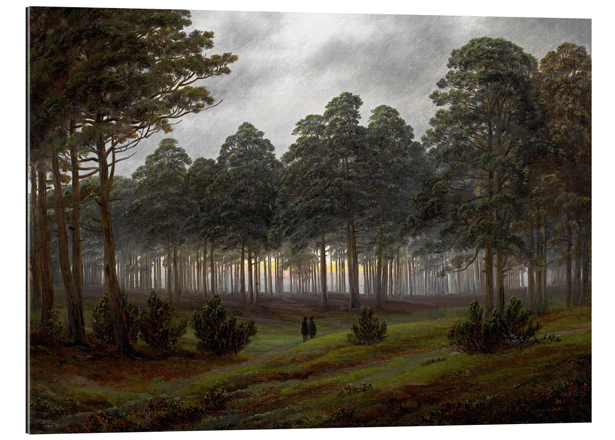 Posterlounge XXL-Wandbild Caspar David Friedrich, Der Abend, Malerei