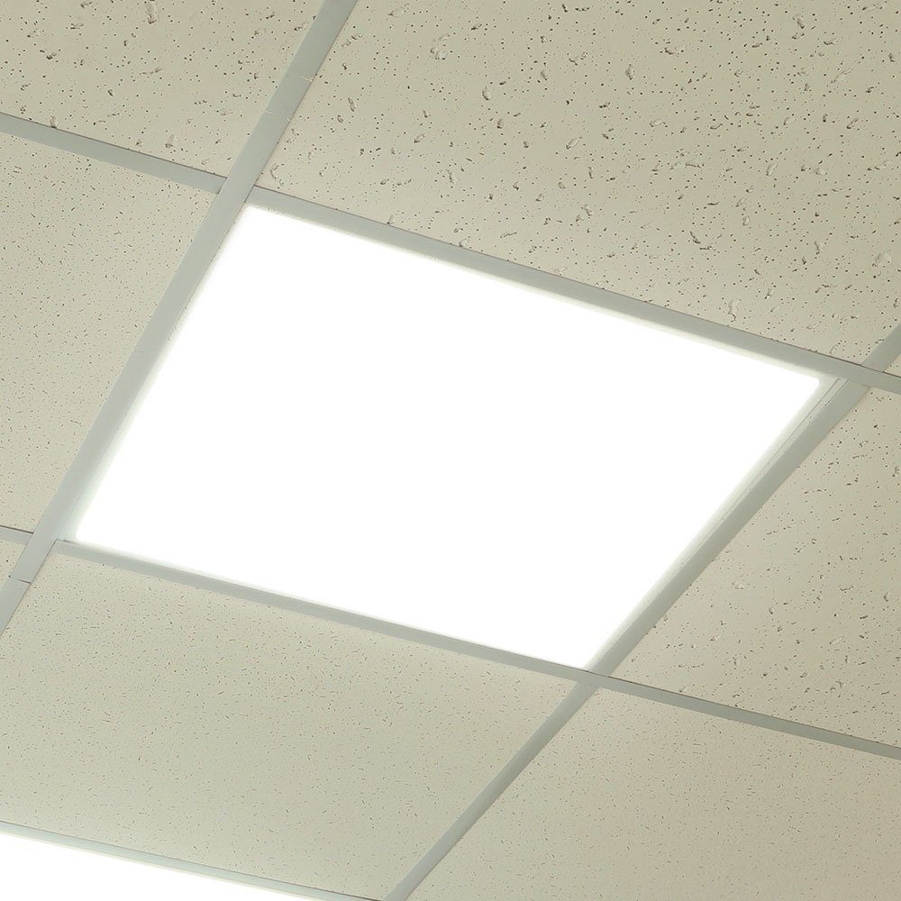 verbaut, Deckenlampe Deckenleuchte, V-TAC Kaltweiß, fest Aluminium Deckenleuchte LED-Leuchtmittel Einbaupanel LED LED quadratisch weiß