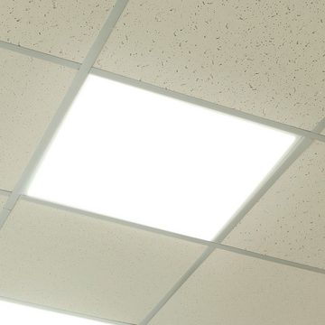 V-TAC LED Deckenleuchte, LED-Leuchtmittel fest verbaut, Kaltweiß, Tageslichtweiß, Einbaupanel Deckenlampe Rasterlampe slim Tageslichtlampe LED L 59,5 cm