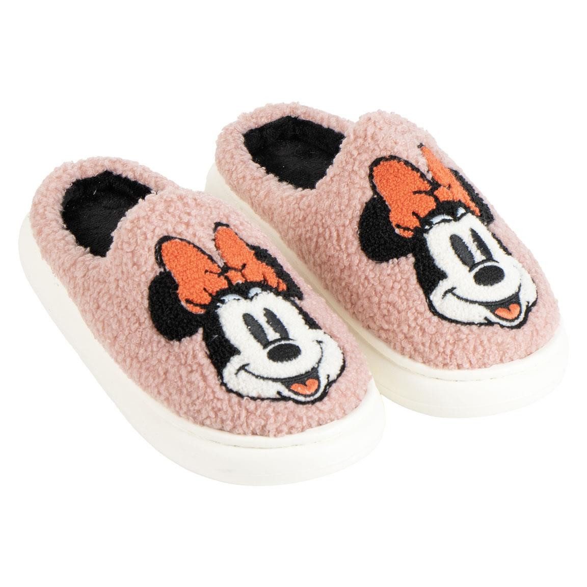 Disney Minnie Damen gemütliche Hauslatschen, Indoor Hausschuhe Hausschuh