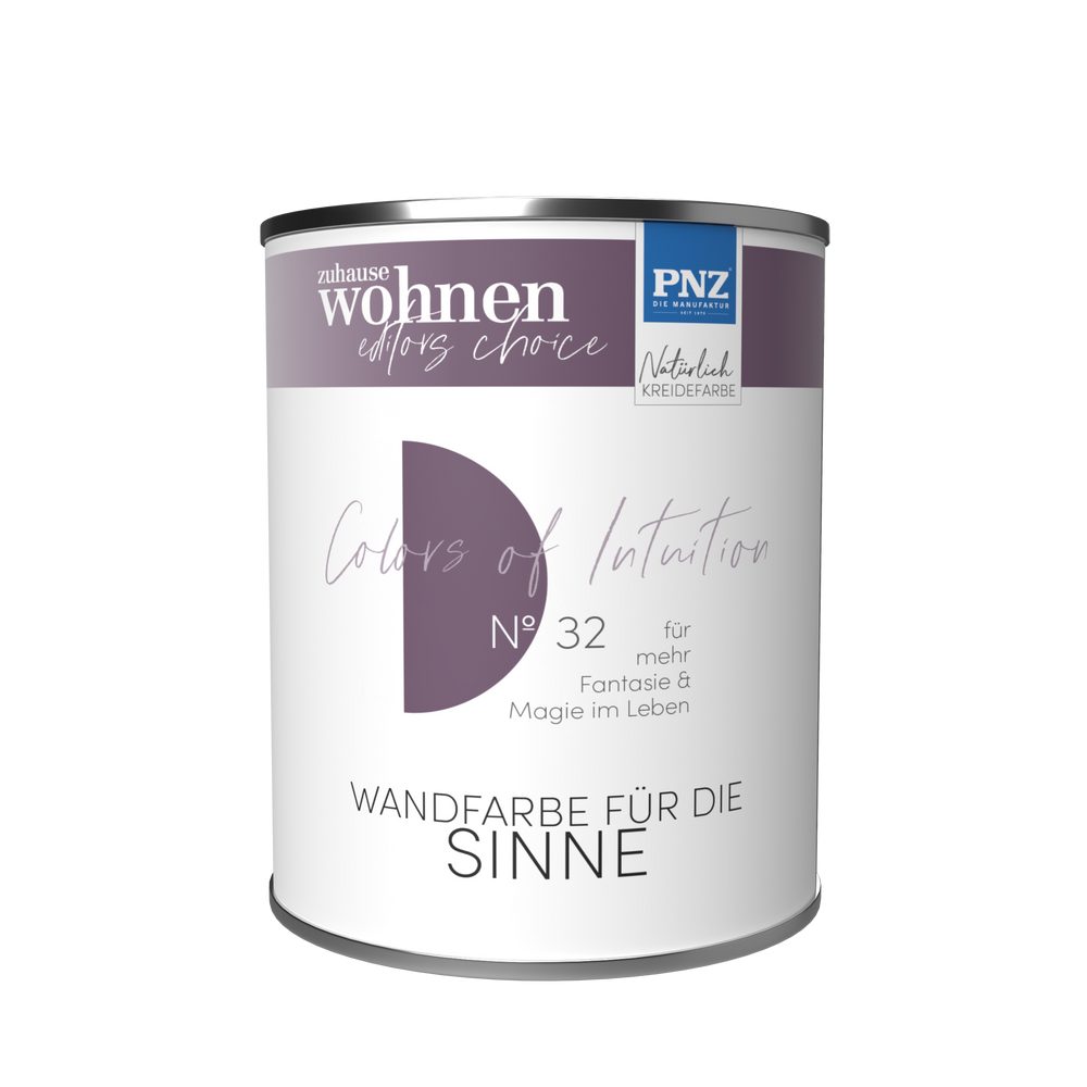 PNZ - Die Manufaktur Wandfarbe COLORS OF INTUITION, reine Silikatfarbe, hochdecken, große Farbtiefe