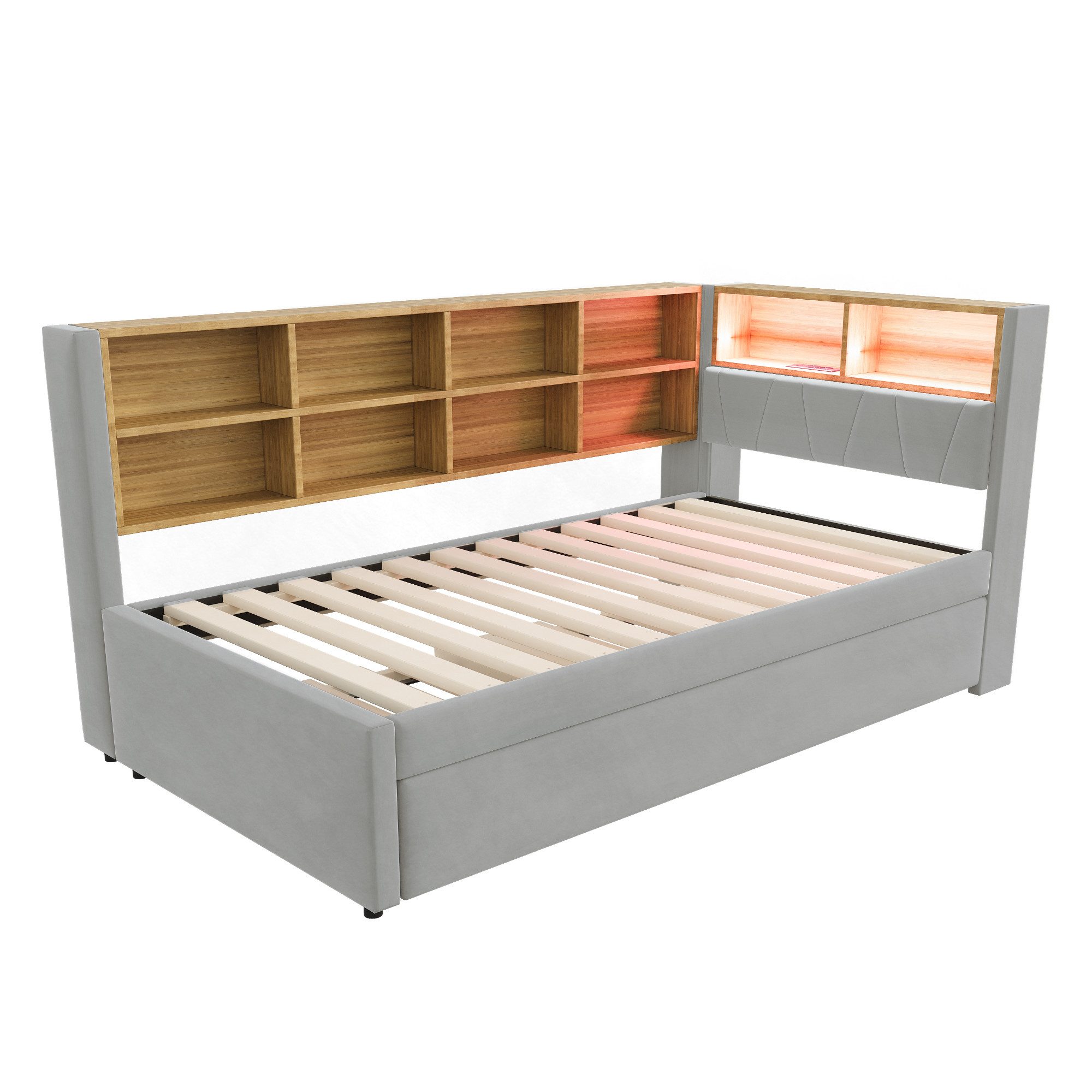 Furnishings Home Polsterbett Ausziehbett Daybett Tagesbett (Mit USB + Type- günstig online kaufen