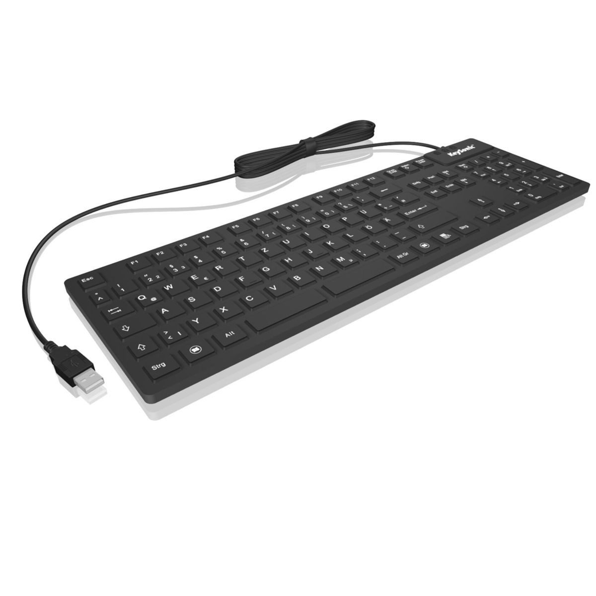 KEYSONIC KSK-8030 IN IP68 Full-Size Tastatur Wasserdicht PC-Tastatur