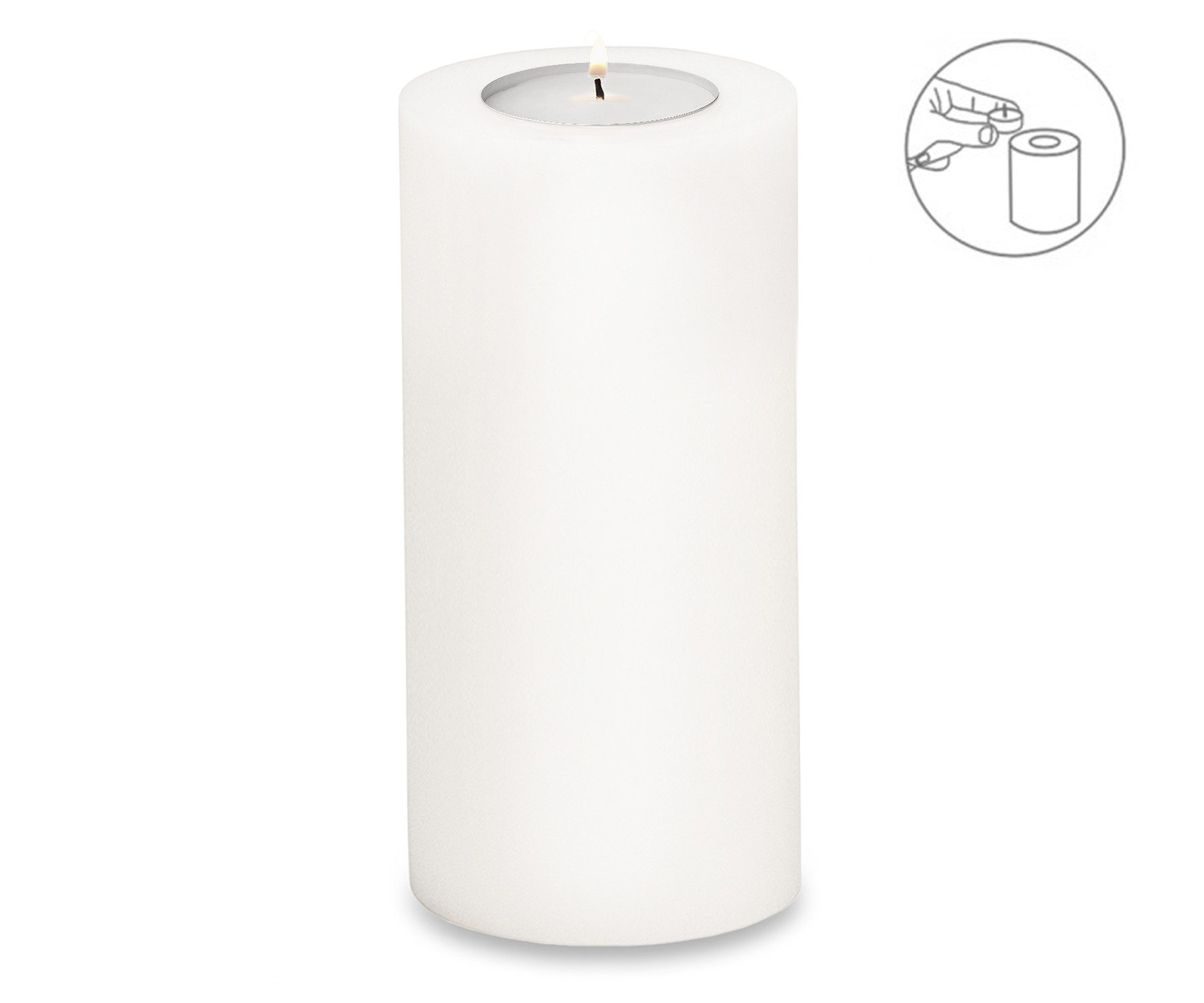 EDZARD Stumpenkerze Cornelius Ø 10 cm, (H 21 cm) Stumpenkerzen-Optik, Dauer günstig online kaufen