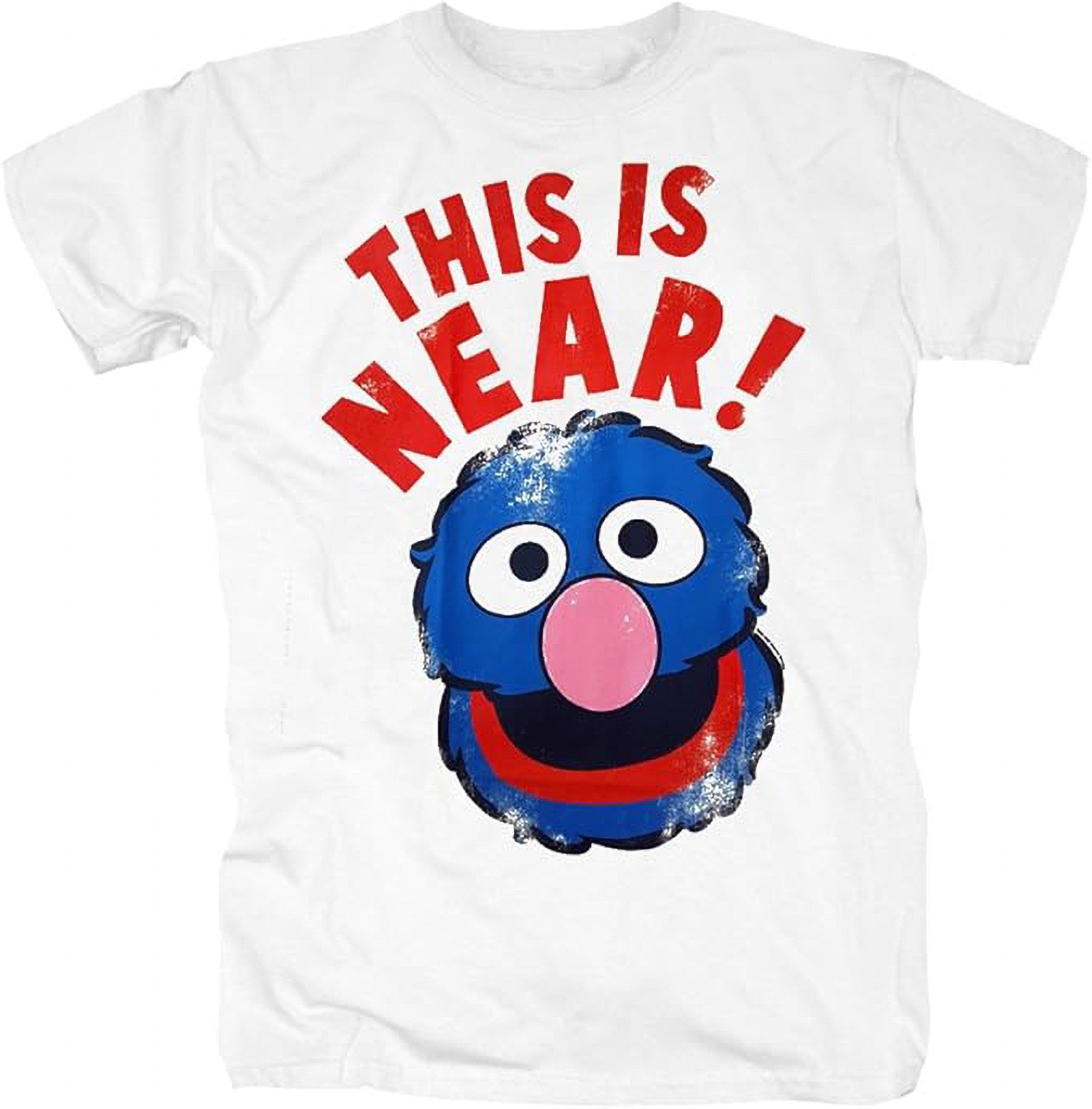 LOGOSHIRT Print-Shirt Sesamstrasse - Grobi near/far T-Shirt Original Design aus der Sesamstraße