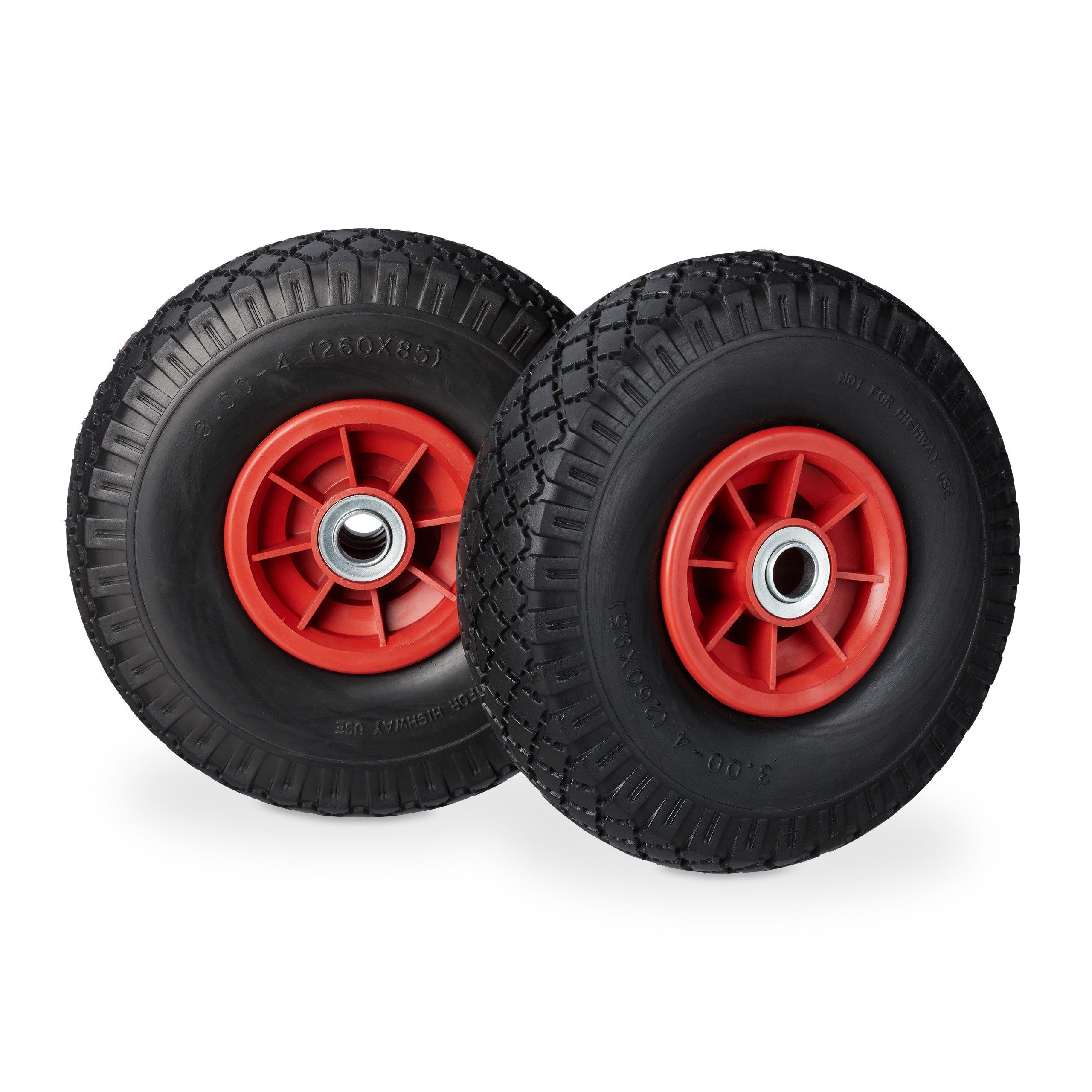 Sackkarren-Rad Sackkarrenrad PU 3.00-4 2er Set