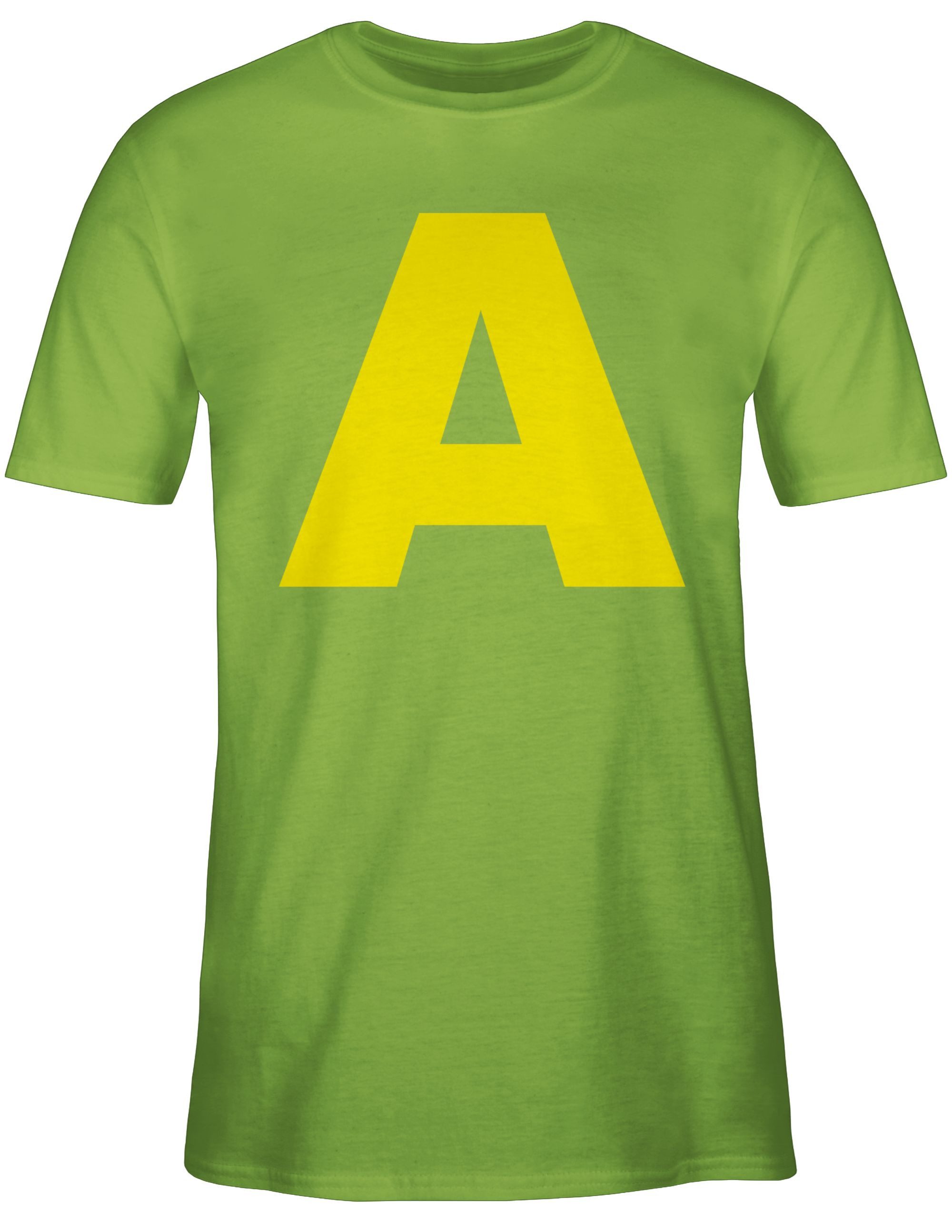 Shirtracer T-Shirt Kostüm Buchstabe A Streifenhörnchen günstig online kaufen
