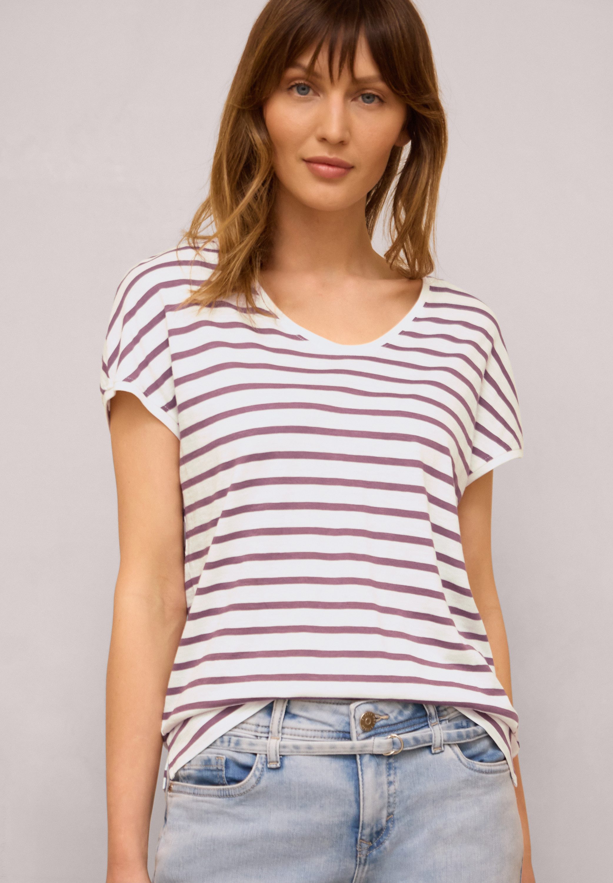 STREET ONE STUDIO Print-Shirt im soften Baumwoll-Mix