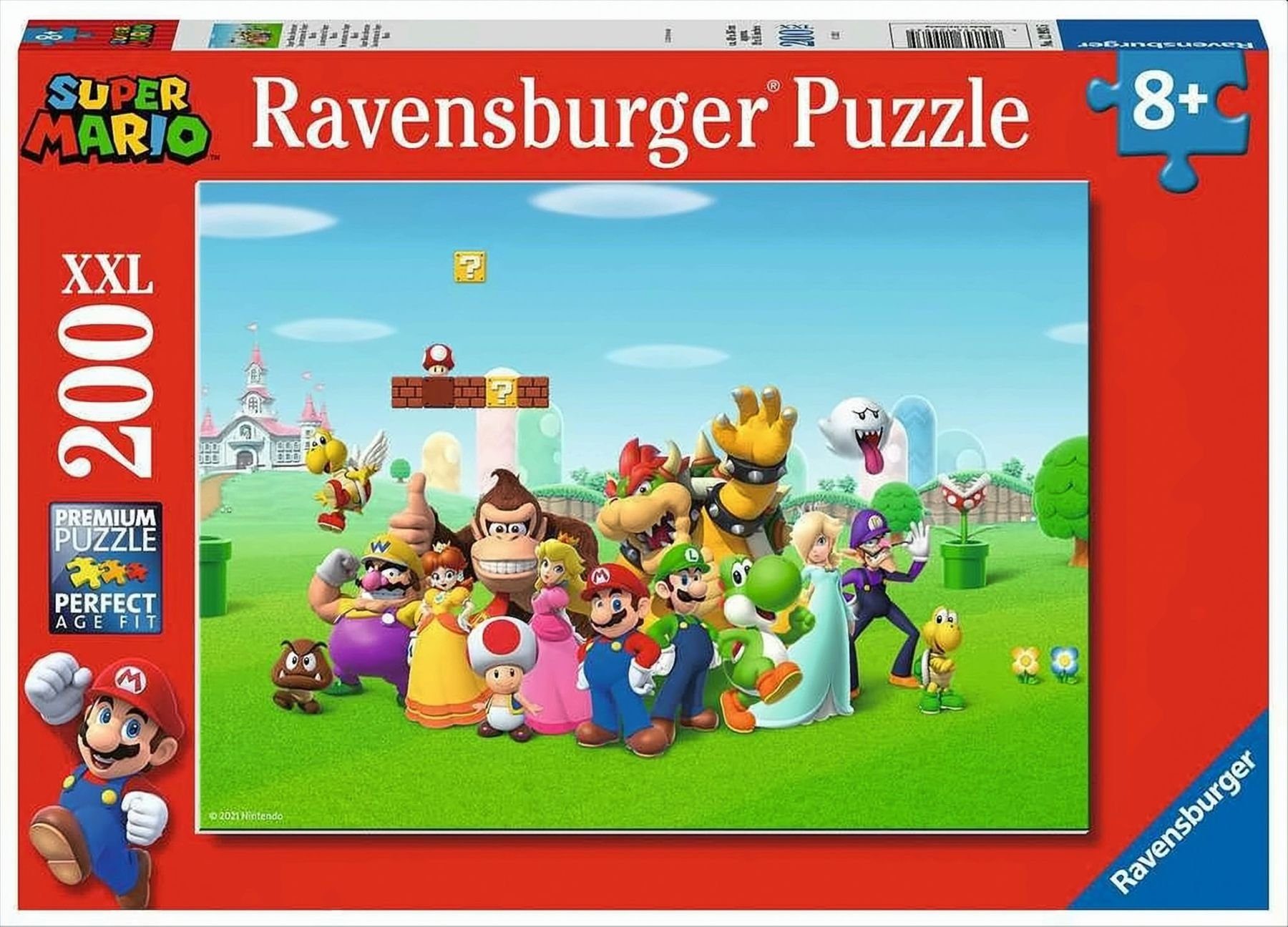 Ravensburger Puzzle Ravensburger - Super Mario Abenteuer, 200 Teile, Puzzleteile