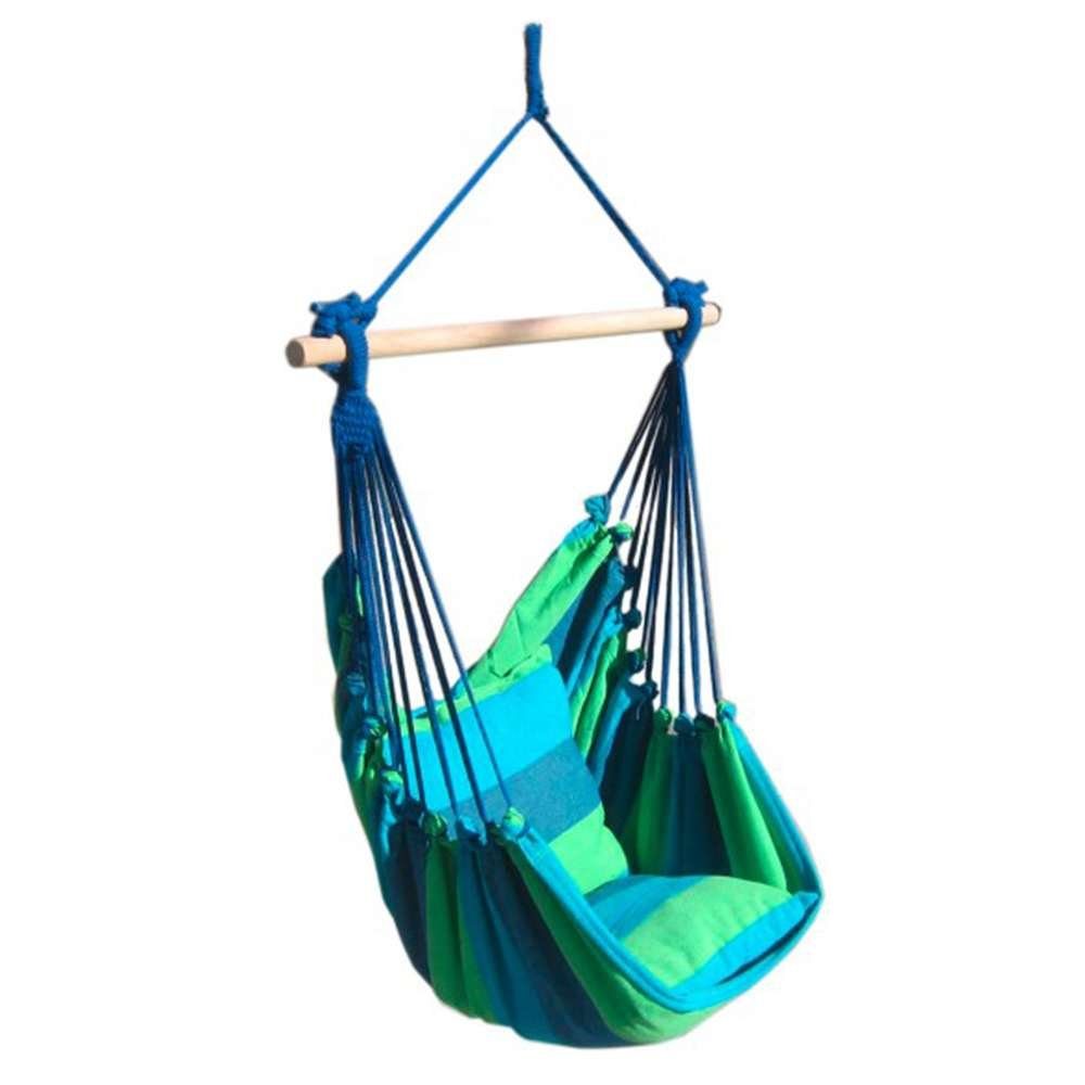 Garden Pleasure Подвесноые стулья Подвесноые стулья TOBAGO blau/grün Hängesitz, 85x120x60 cm