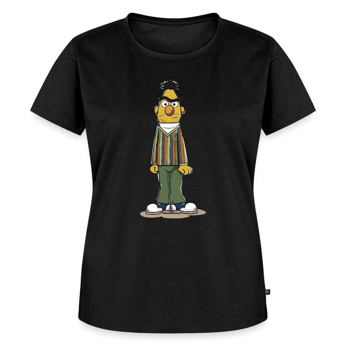 Spreadshirt T-Shirt Sesamstraße Bert wütend Frauen Premium T-Shirt (1-tlg)