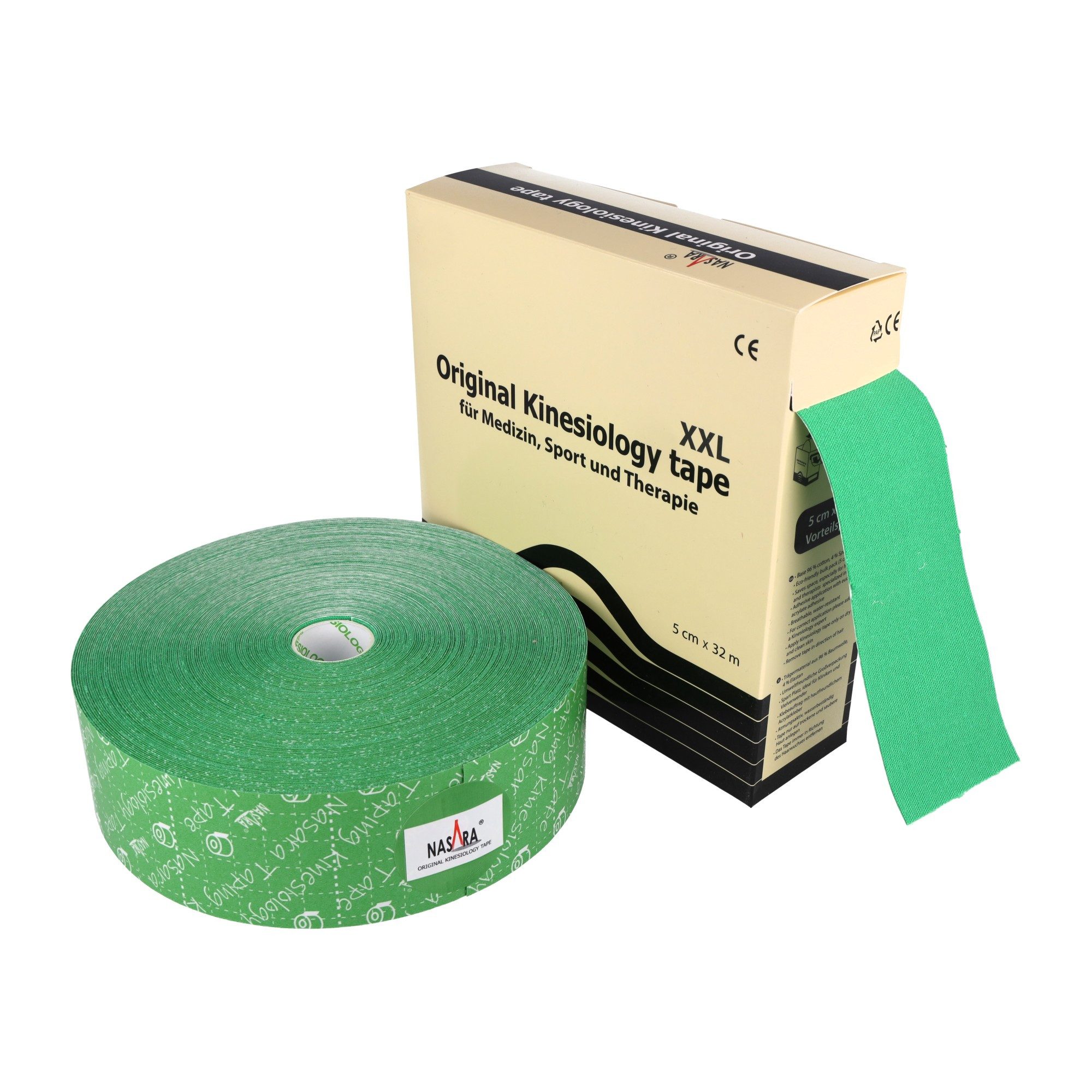 NASARA Kinesiologie-Tape 5cm x 32m in 10 Farben