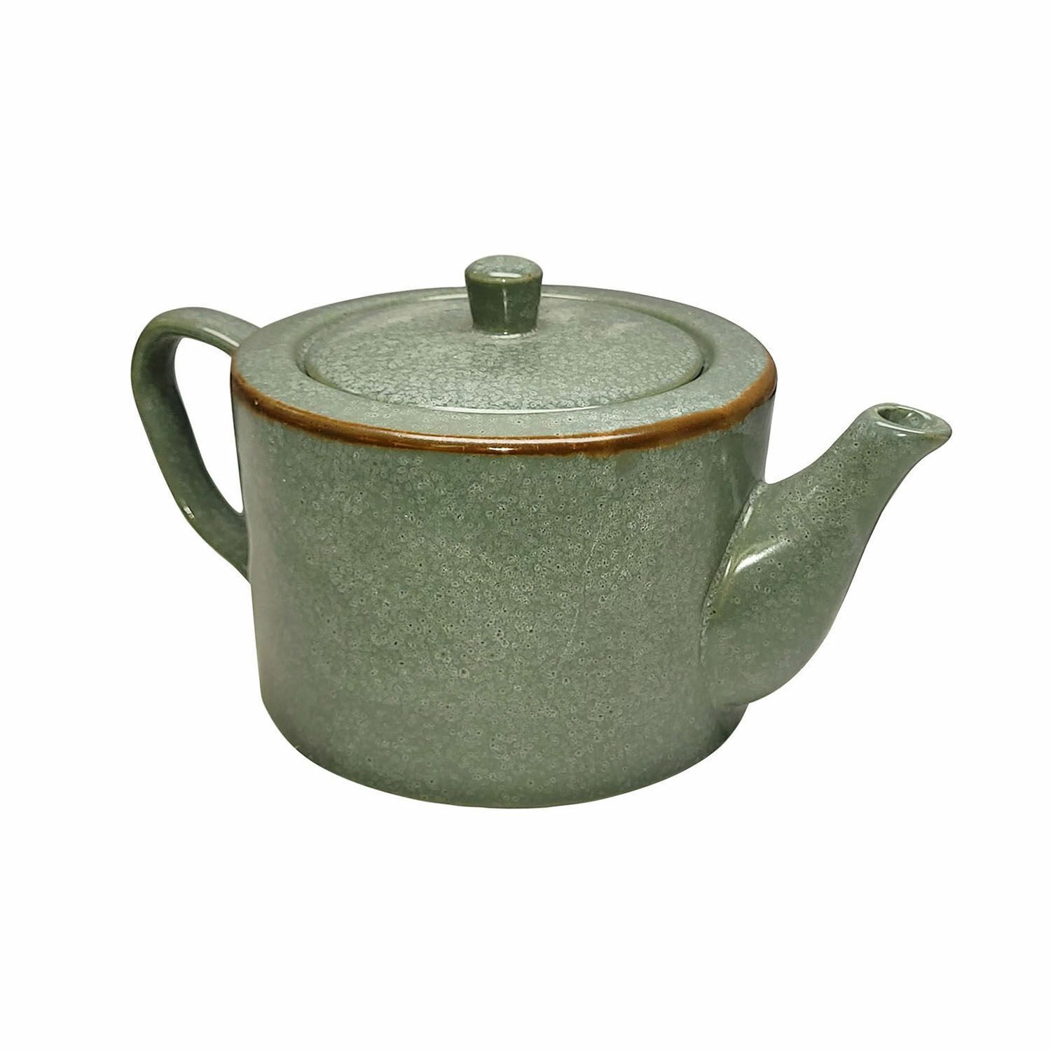 Mirabeau Geschirr-Set Teekanne Biarré türkis/braun, Steinzeug