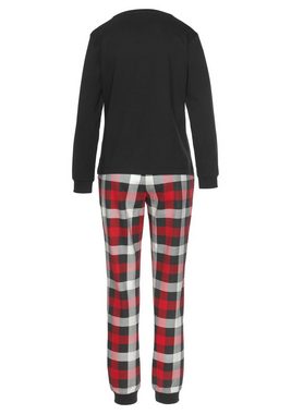 LASCANA Pyjama mit karierter Hose