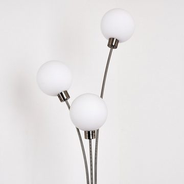 hofstein Stehlampe »Lerici« moderne Standleuchte, 3-flammig dimmbar, ohne Leuchtmittel, mit 3 Echtglaskugeln, G9, Wohnzimmer
