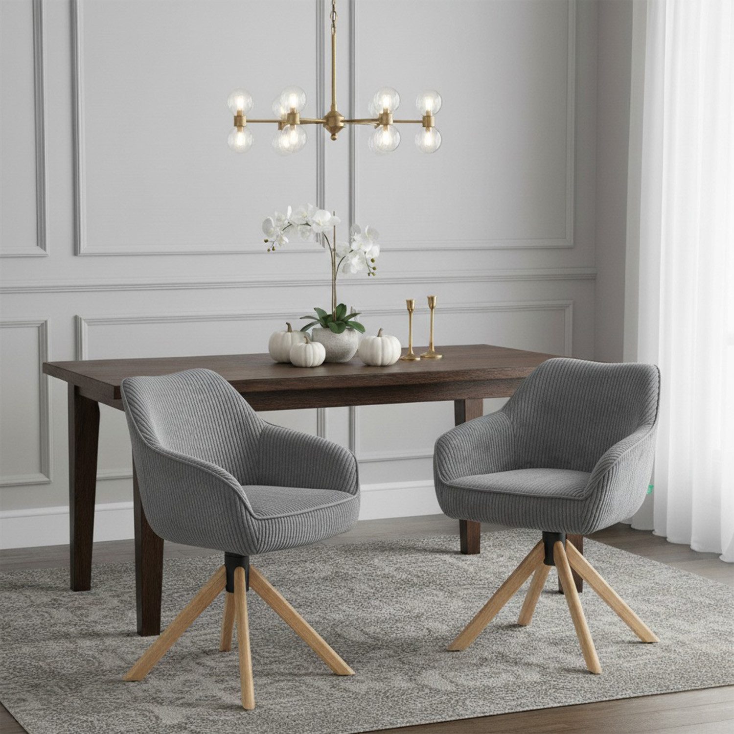 DUBI Möbel Polsterstuhl Mika-Luis 2er-Set, Federkern, günstig online kaufen