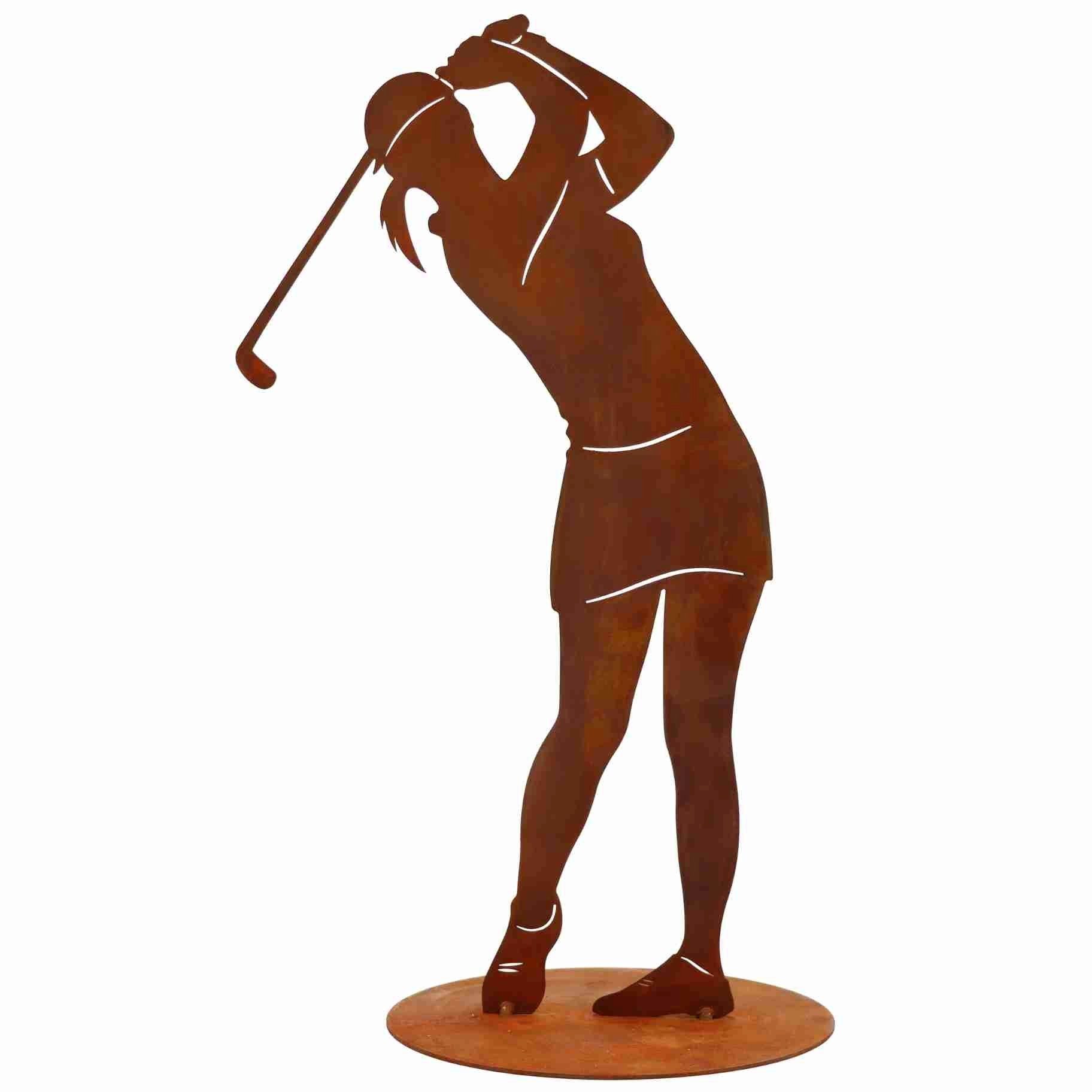 Dekofigur Golf Spielerin