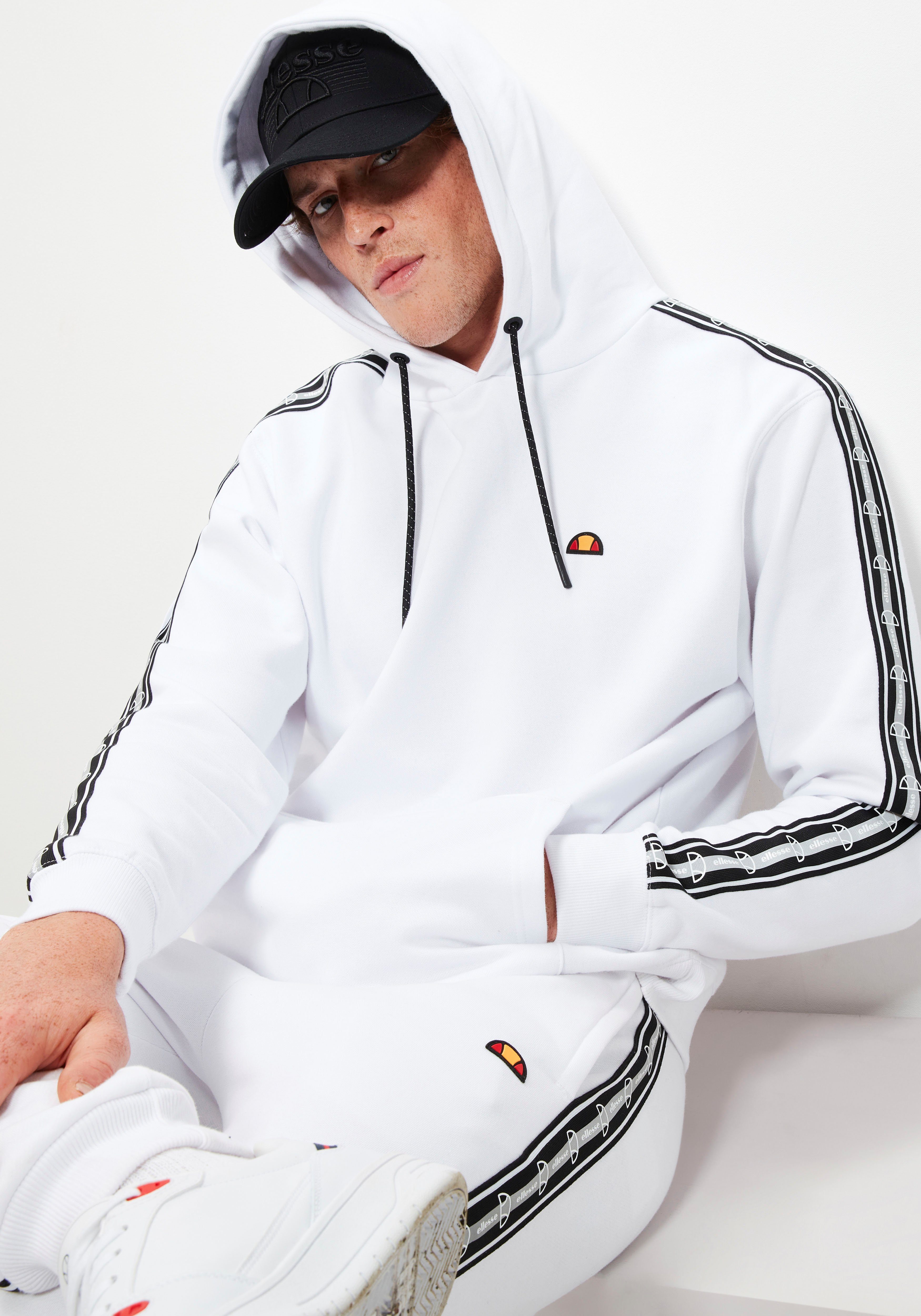 Powera White Ellesse Hoodie OH Hoody