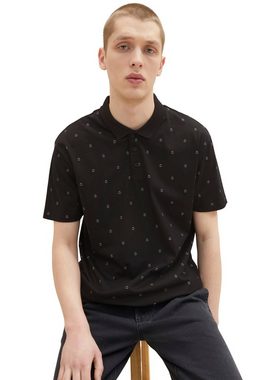 TOM TAILOR Denim Poloshirt mit Smiley-Print