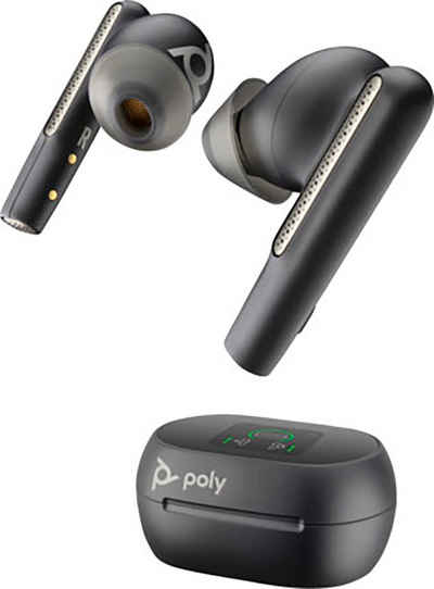 Poly BT Headset Voyager Free 60+ UC USB-C/A Wireless-Headset (Active Noise Cancelling (ANC), Bluetooth, Active Noise Canceling)