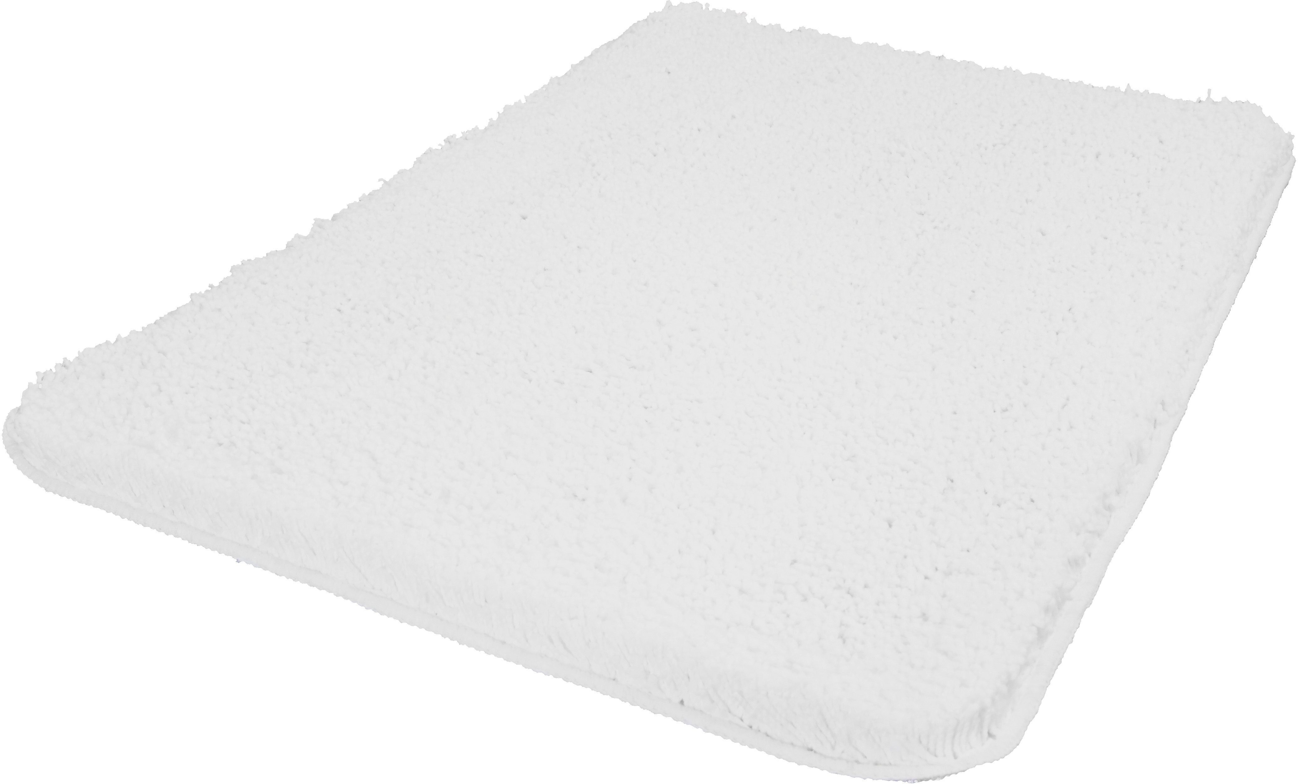 Kleine Wolke Badematte Trend, Badvorleger, Badezimmer Teppich, Höhe 35 mm, rutschhemmend beschichtet, schnell trocknend, fußbodenheizungsgeeignet, Baumwolle, rechteckig, Badteppich, Uni Farben, waschbar