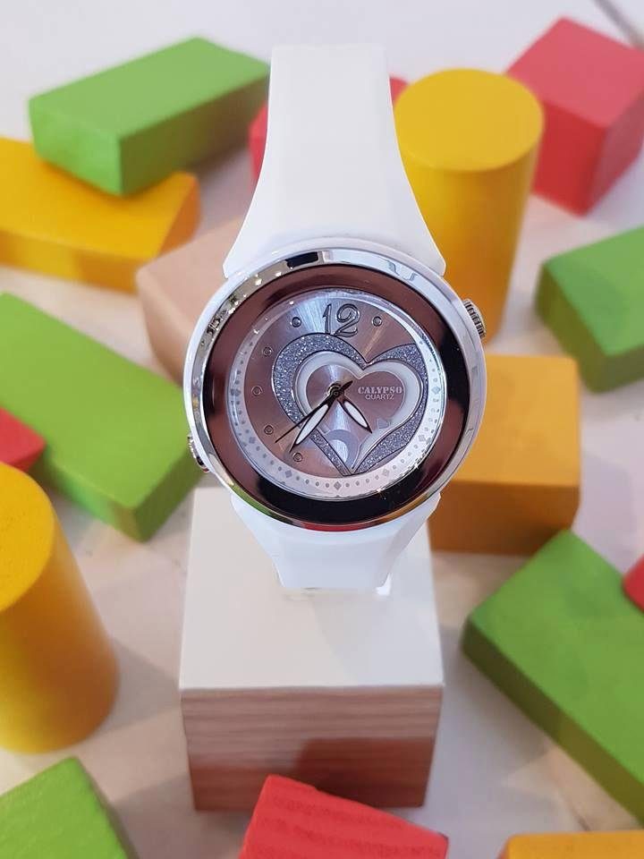 CALYPSO WATCHES Quarzuhr K5576/1, Armbanduhr, Damenuhr, mit Herzmotiv, bis 10 bar wasserdicht