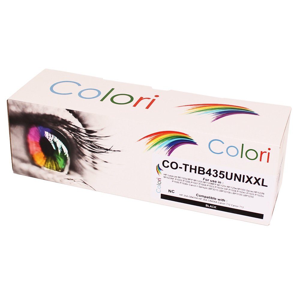 Colori Tonerkartusche, (Kompatibler Toner XXL für HP CB435A CB436A Laserjet M1120a M1120h, HP LaserJet MFP M1120 M1522 Series, P1005 P1006 P1007 P1008 P1503 P150), 1503 P1504 P1505 P1506 Canon i-Sensys LBP3010 LBP3010b LBP3100 LBP3250