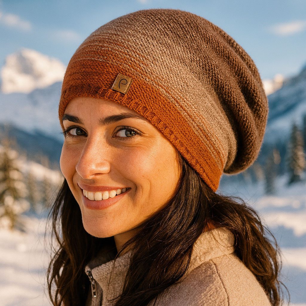 Faera Strickmütze Wintermütze Damen Herren Mütze Beanie Haube gefüttert Damenmütze