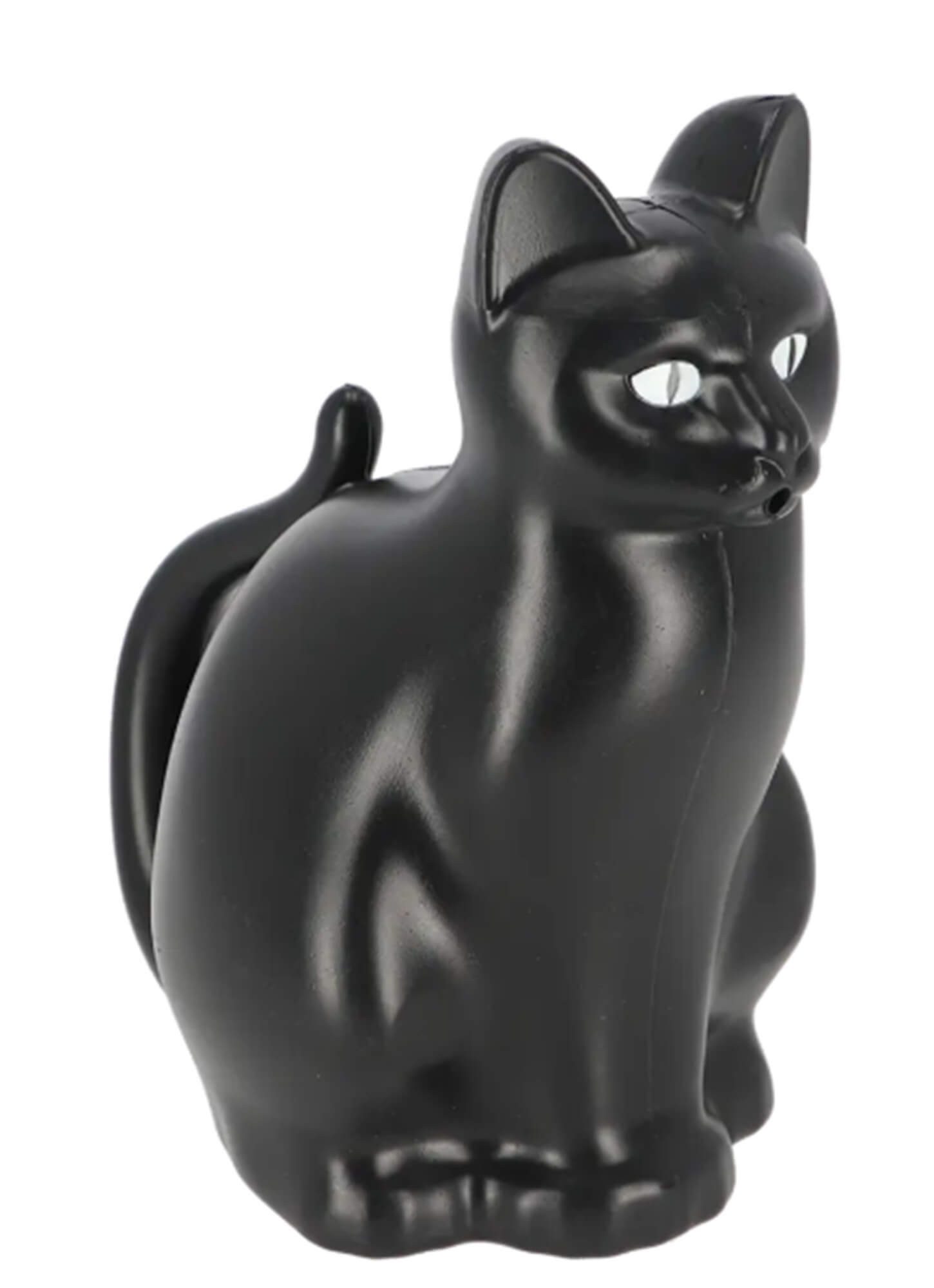 esschert design Gießkanne Gießkanne Katze Schwarz für Kinder Garten Balkon aus HDPE Design