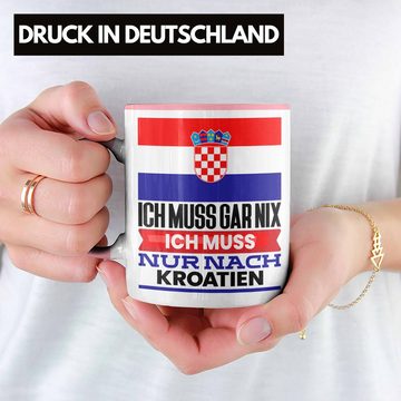 Trendation Tasse Kroatien Tasse Geschenk für Kroaten Geburtstag Urlaub Geschenkidee Ich