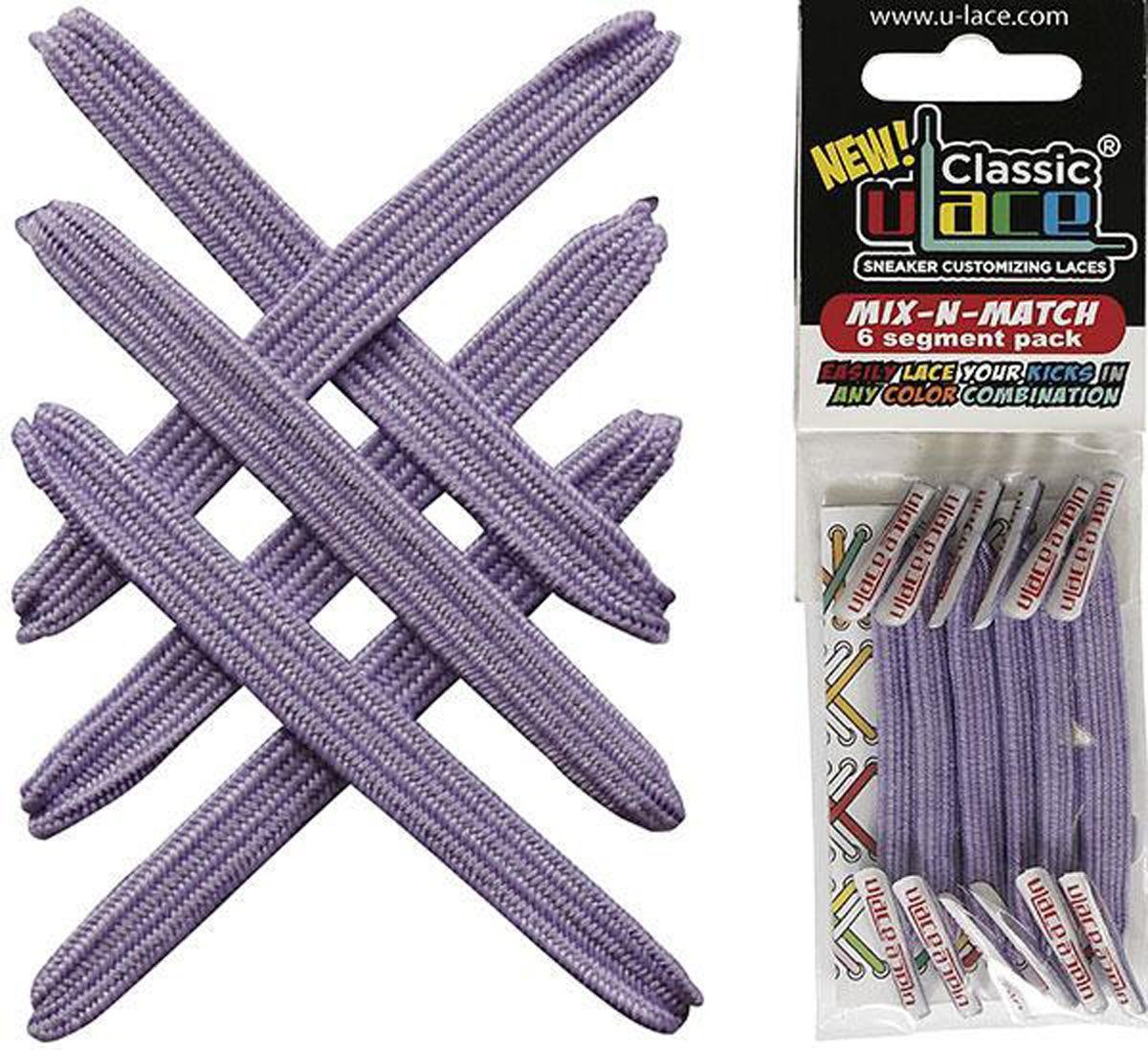 Schnürsenkel Classic Mix N Match 6 Stück - elastische Schnürsenkel mit Wiederhaken